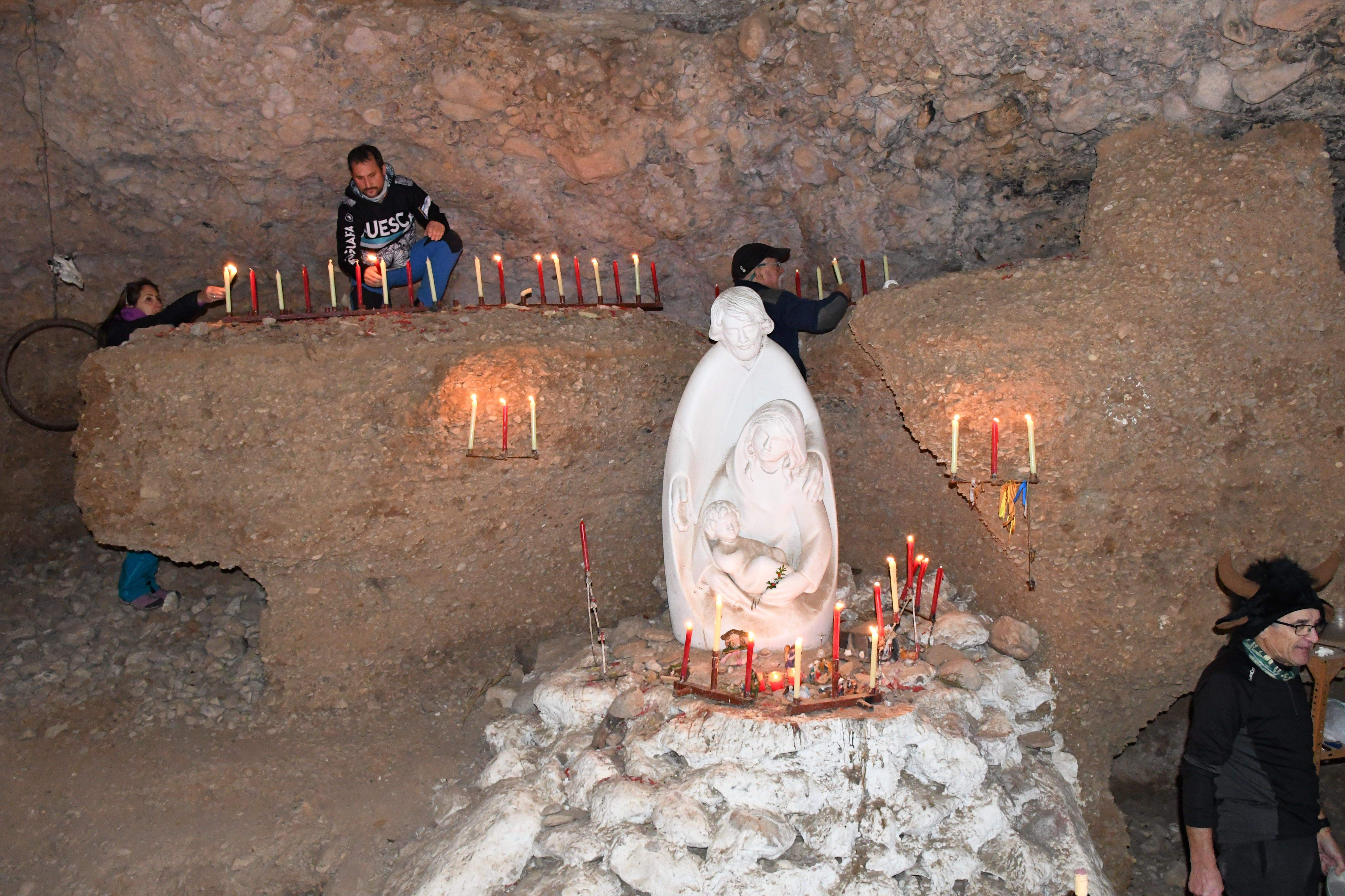 Imágenes del belén de Peña Guara 