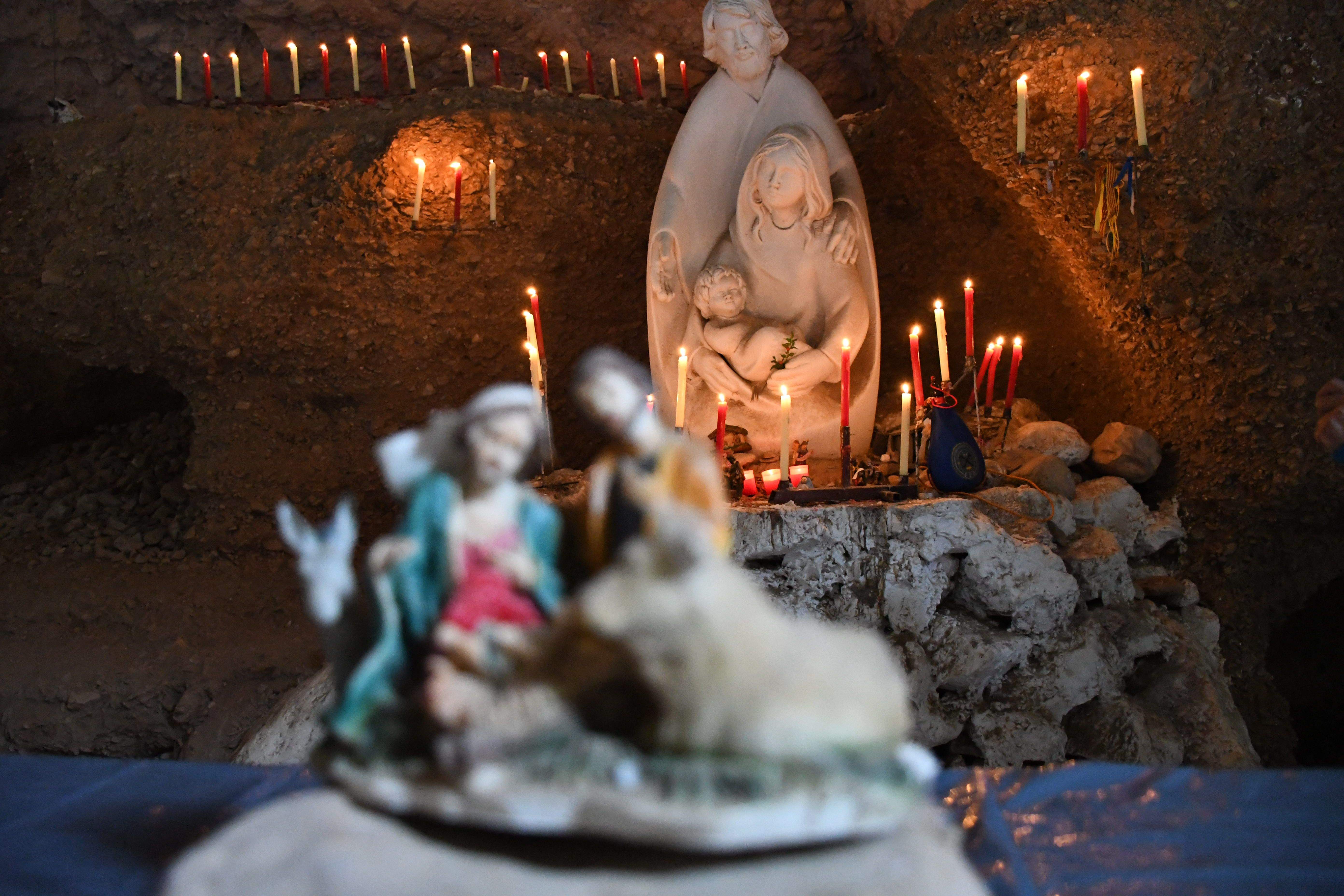 Imágenes del belén de Peña Guara 