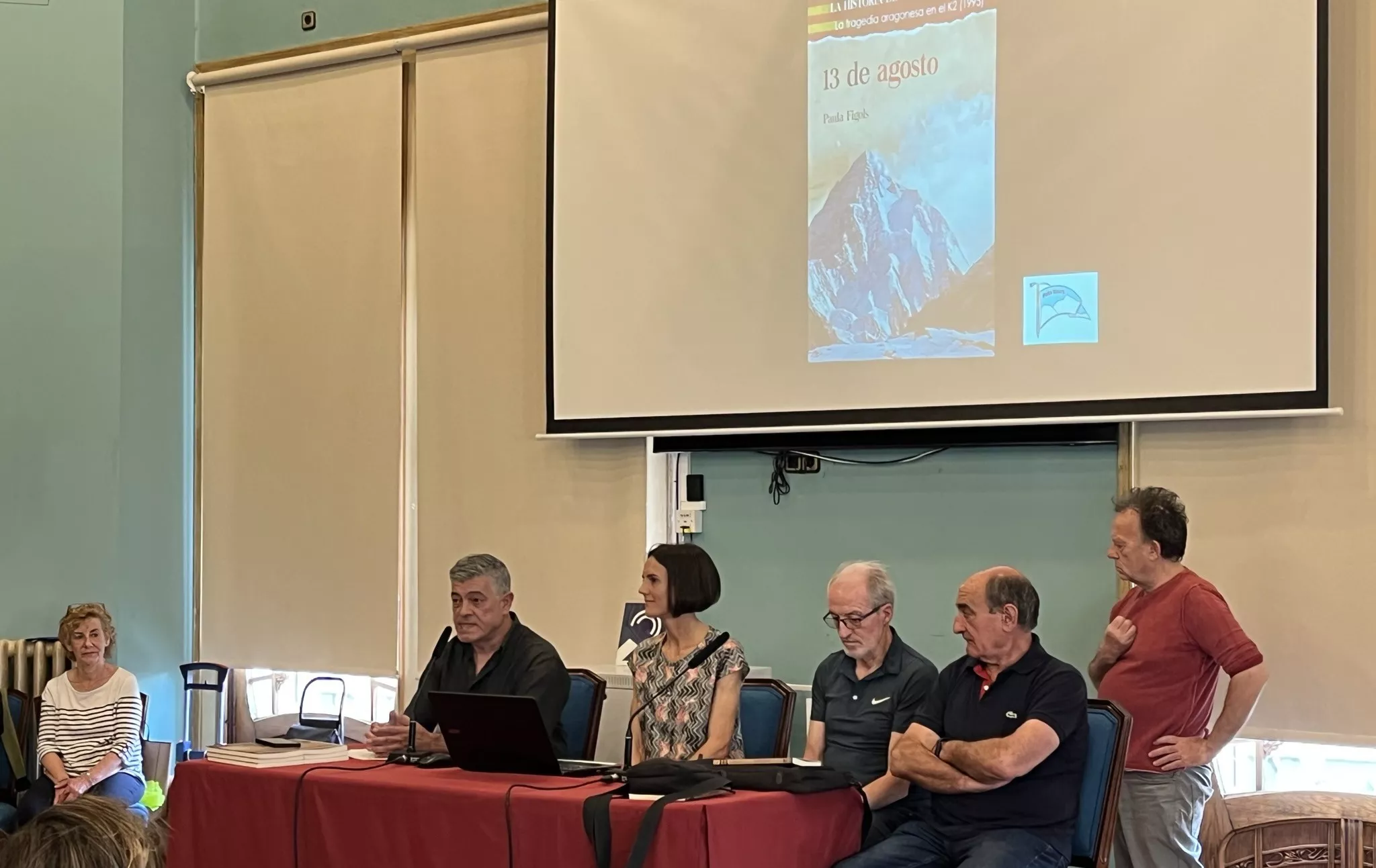 Lafuente, Figols, Ortas y Avellanas en el Salón Azul presentando "13 de agosto". Foto: Adri Mora