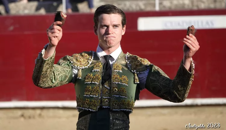 Bruno Martínez (ET Oscense), acartelado en la Feria del Toro de Pamplona. Foto: Arelizalde 2023