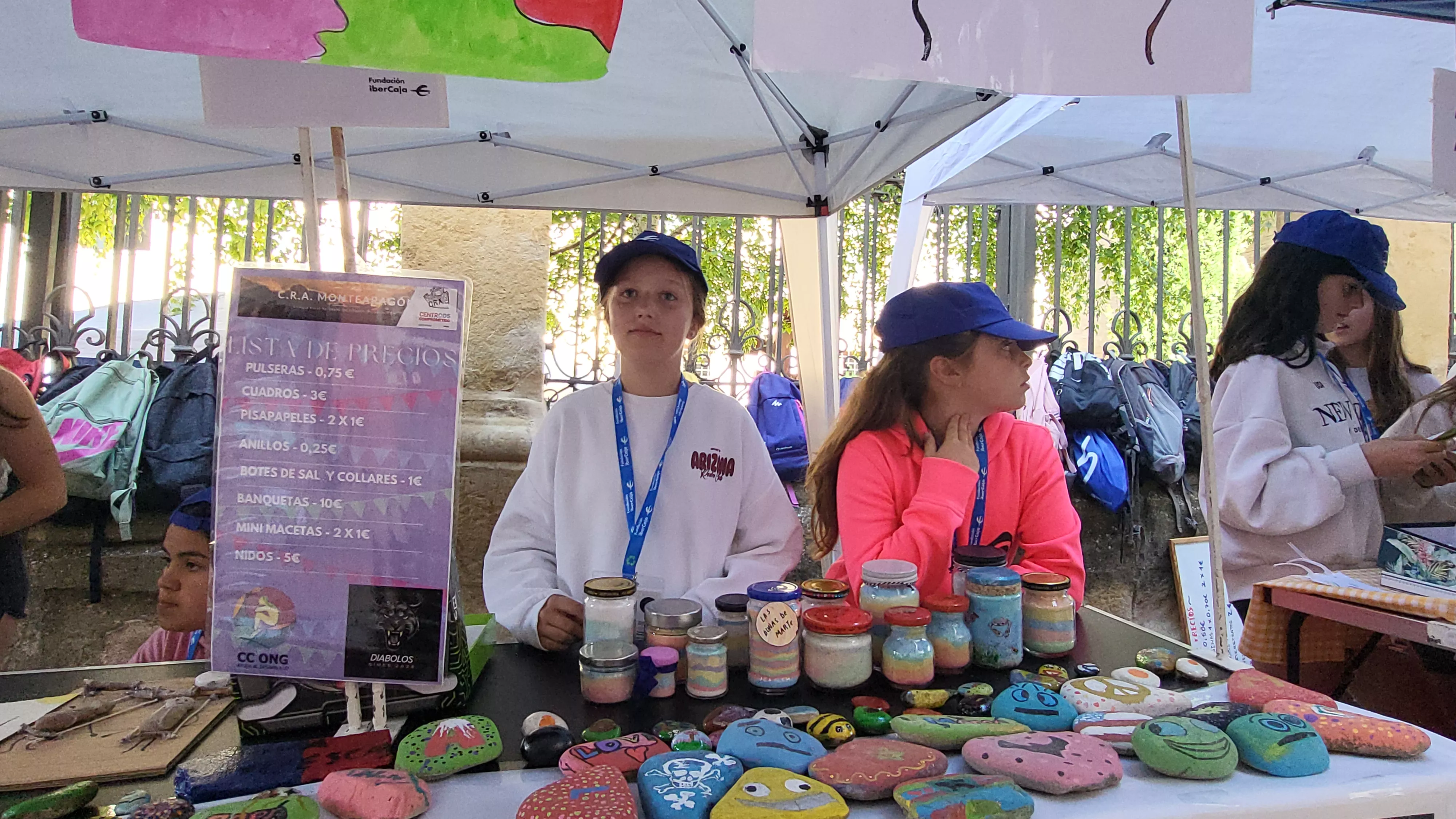 Mercado de Cooperativas Escolares en el centro Fundación Ibercaja. Foto Mercedes Manterola