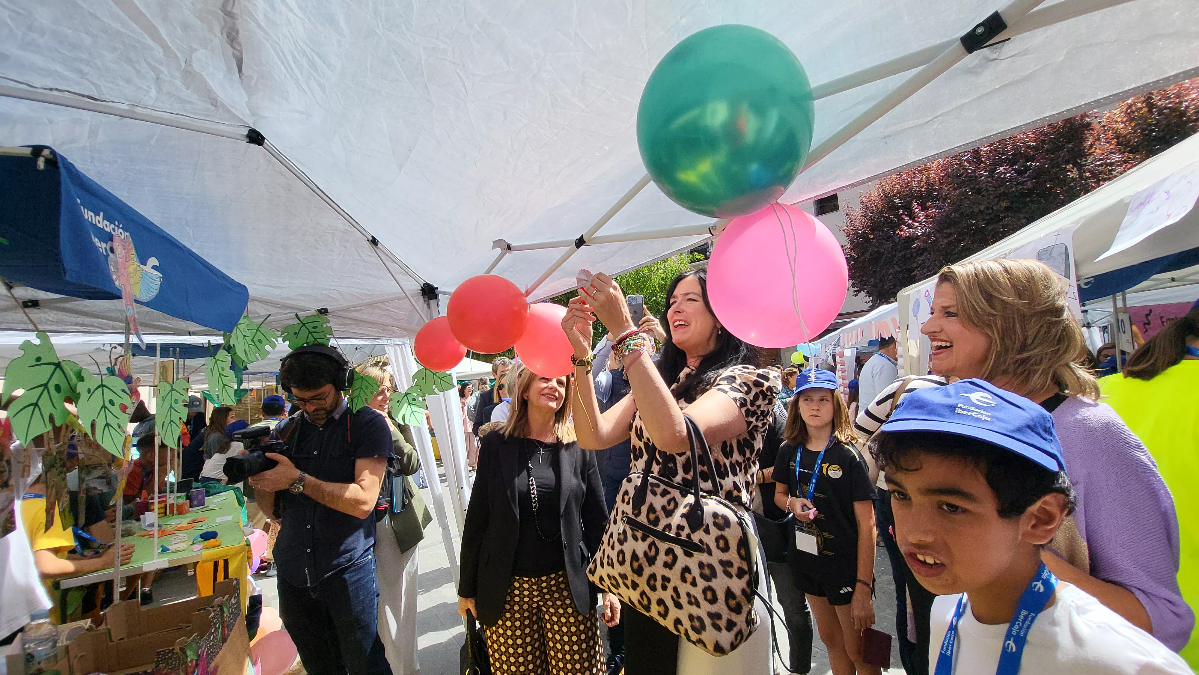 Mercado de Cooperativas Escolares en el centro Fundación Ibercaja. Foto Mercedes Manterola