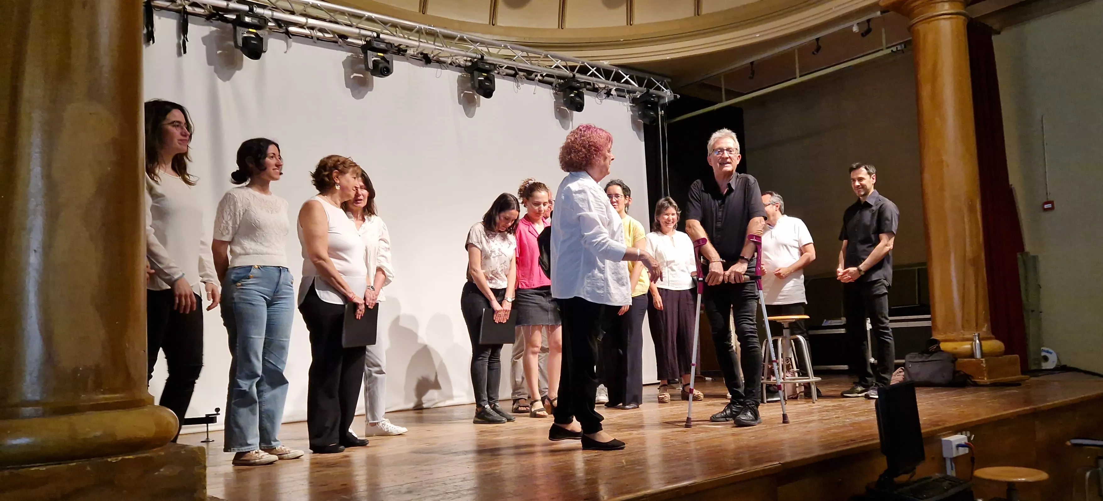 Coro de Profesores del IES Ramón y Cajal y el Coro de la Universidad Ciudadana. Foto Myriam Martínez