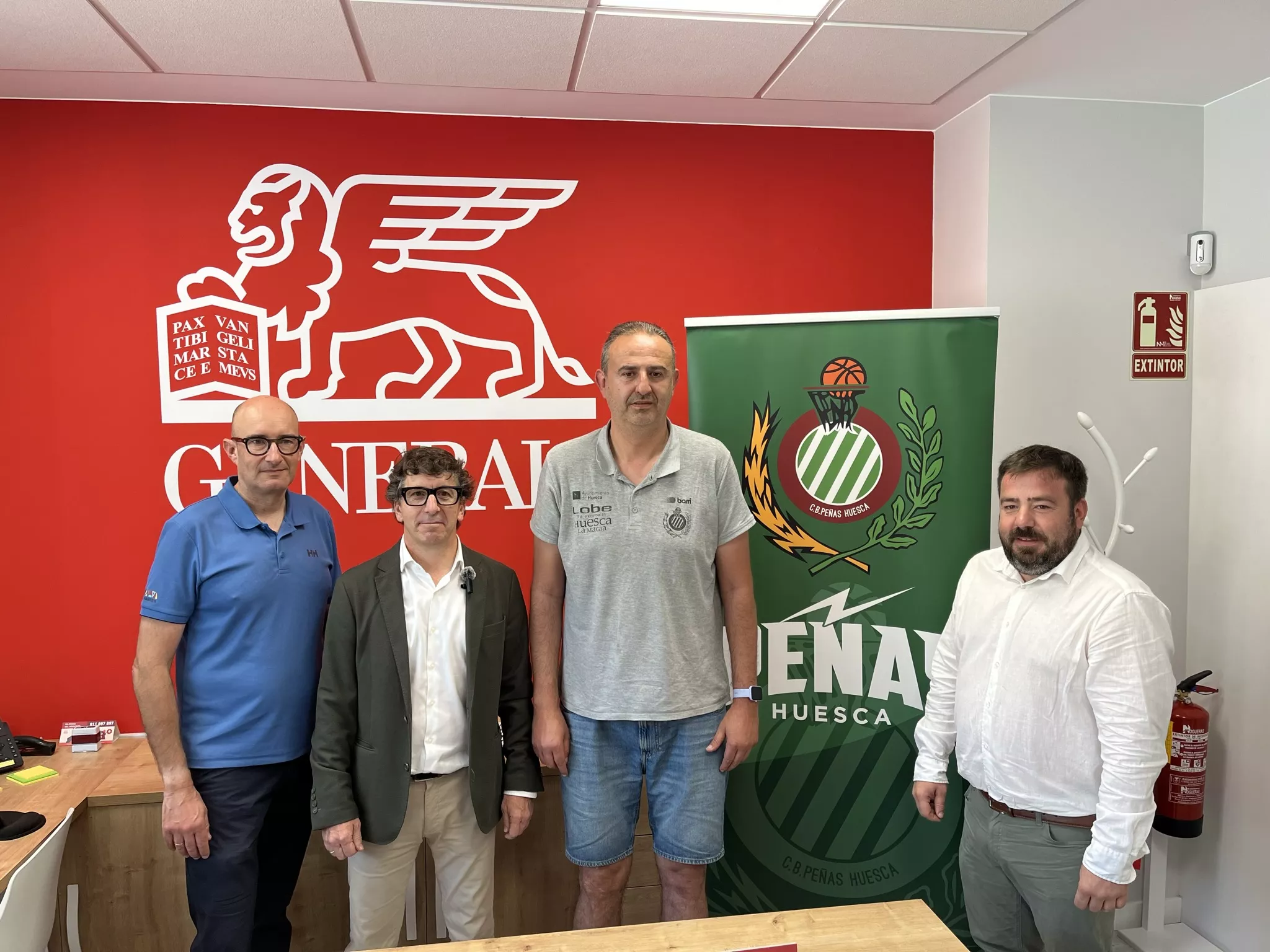 Javier Gella, Fernando Rivas, Nacho Biota y Nacho Rivas, este miércoles. Foto: Adri Mora