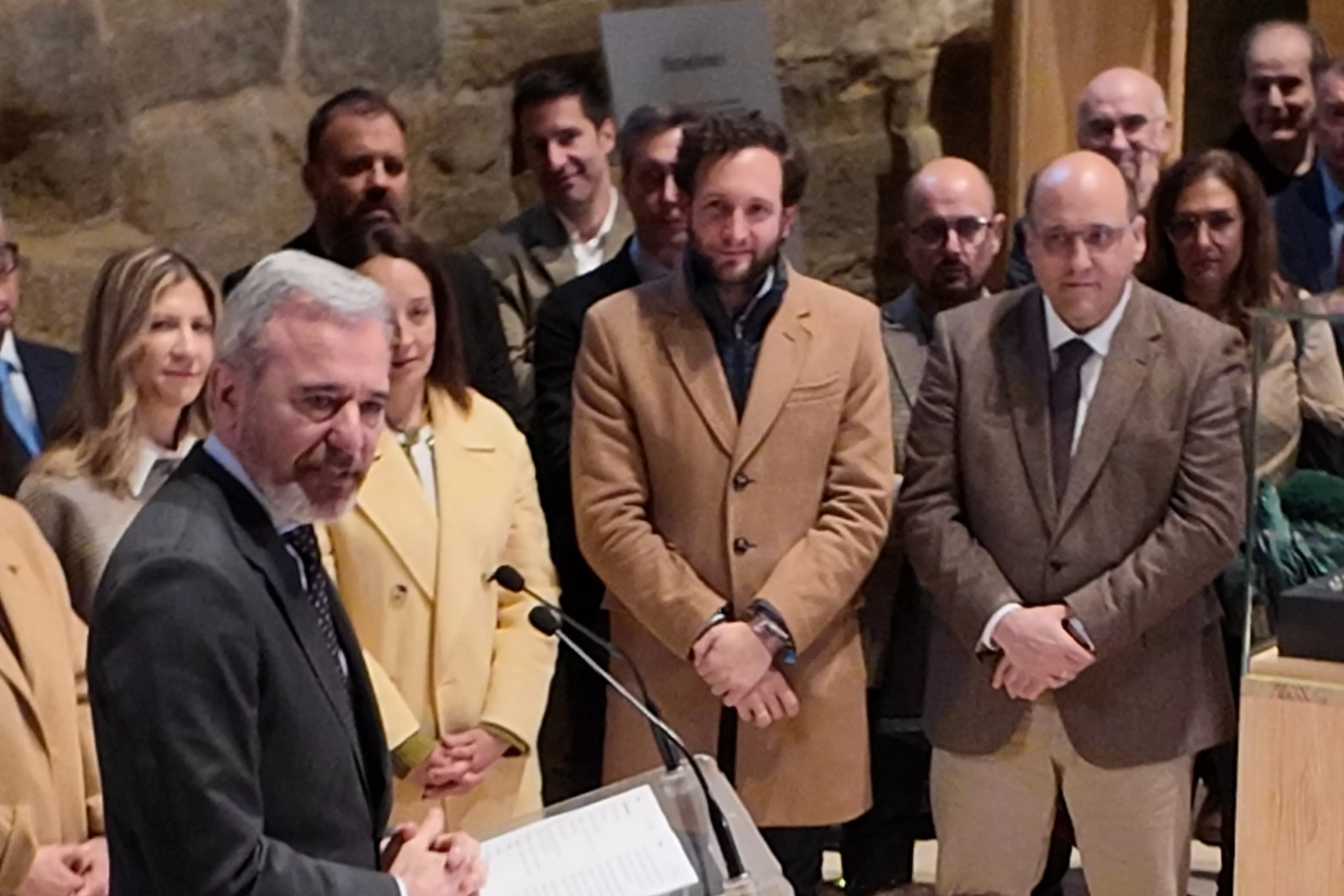 Claver, en la inauguración del museo de Sijena el pasado mes de marzo.