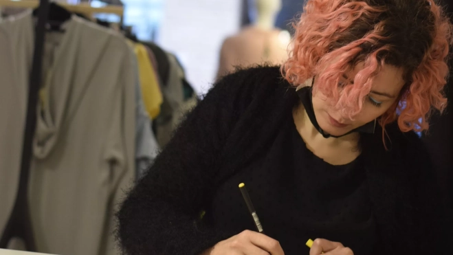 Ana Galvañ, autora del cartel. Ana Galvañ, autora del cartel.