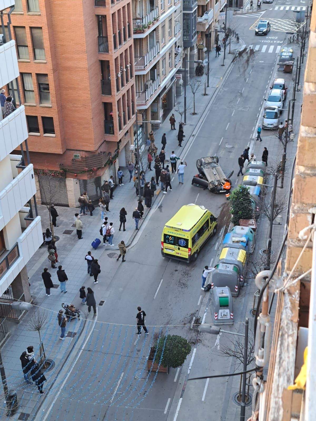 Accidente en la calle Zaragoza 
