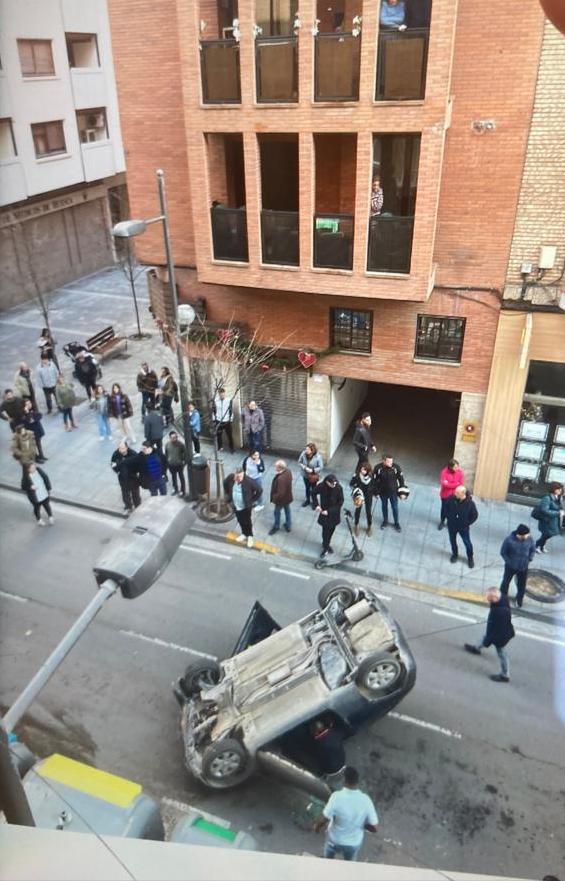 Accidente en la calle Zaragoza 