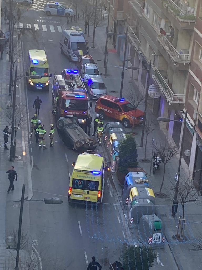 Accidente en la calle Zaragoza 