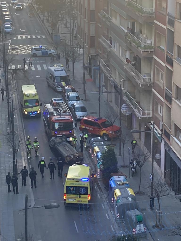 Accidente en la calle Zaragoza 