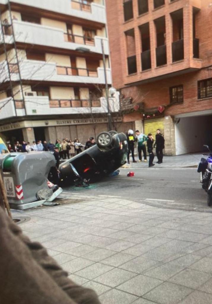 Accidente en la calle Zaragoza