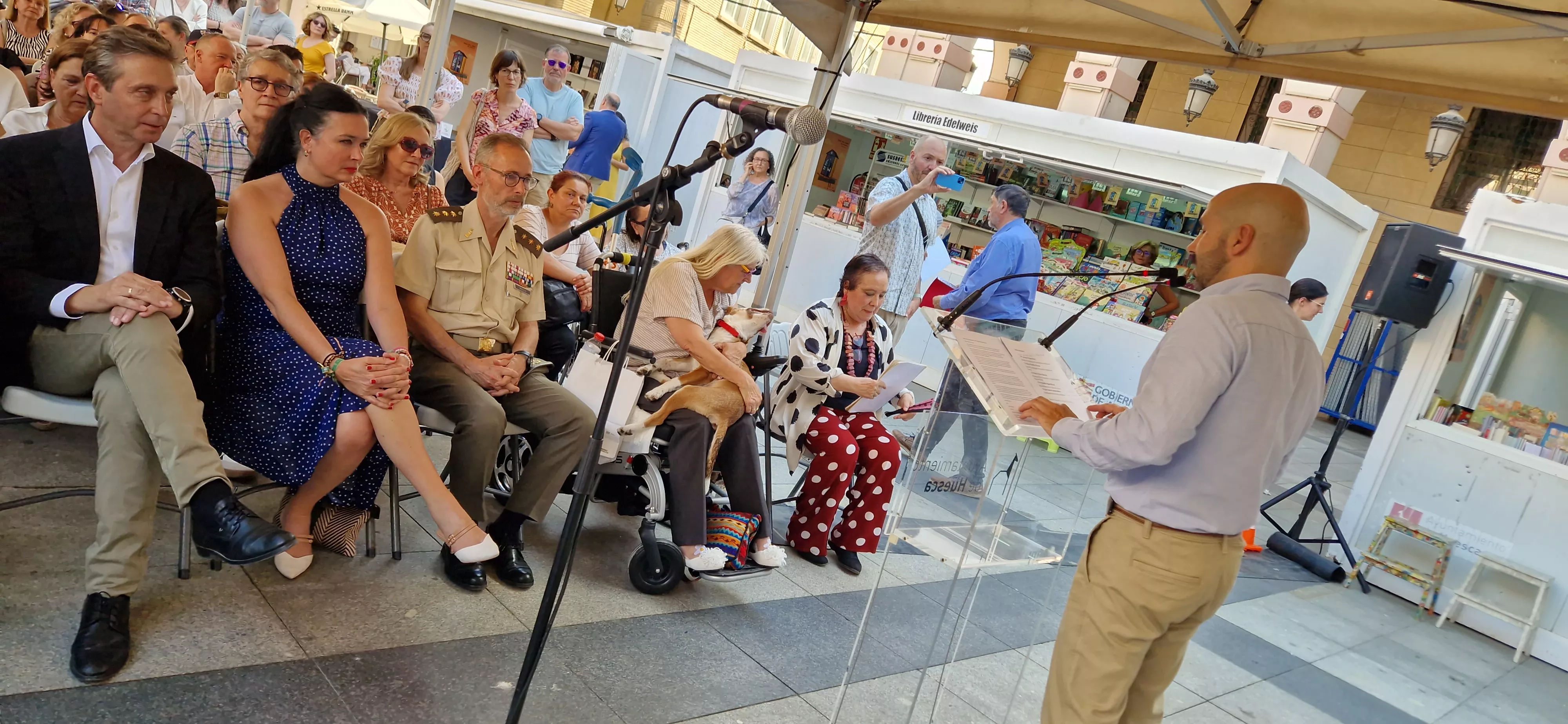 Inauguración de la 41 Feria del Libro de Huesca. Foto Myriam Martínez