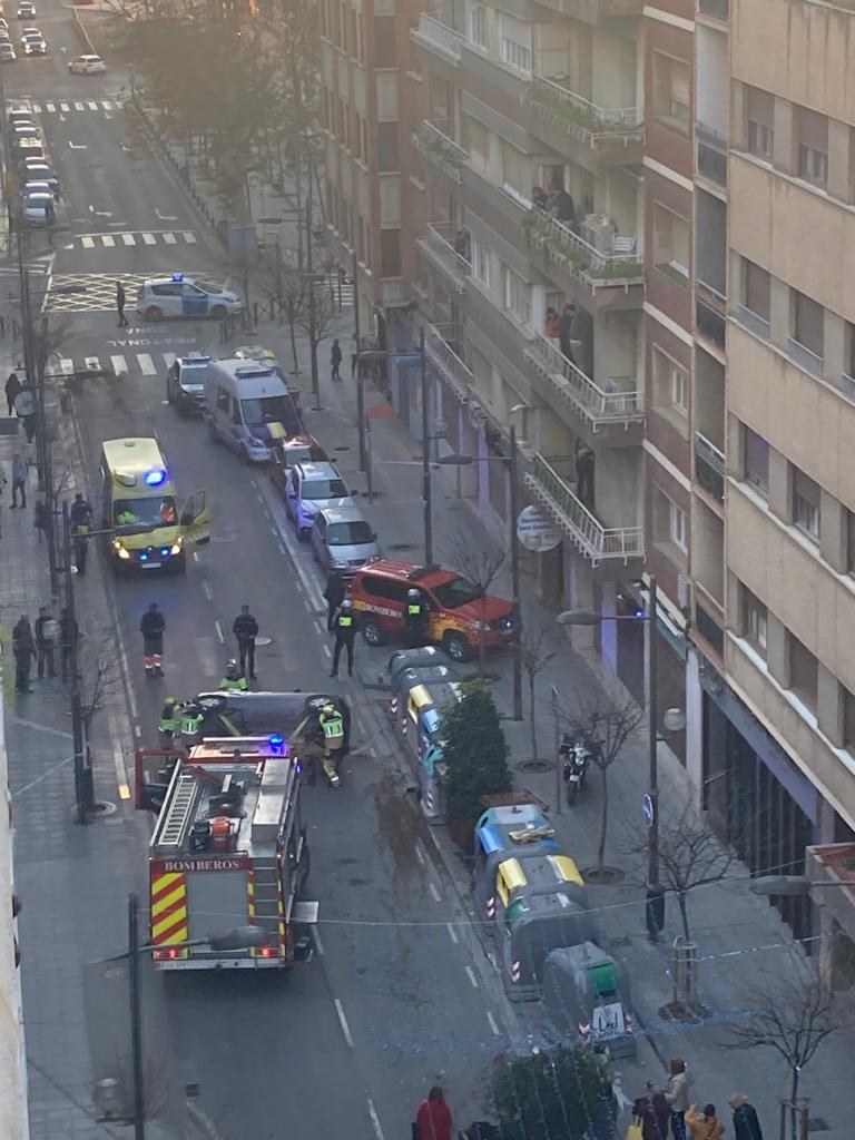 Accidente en la calle Zaragoza 