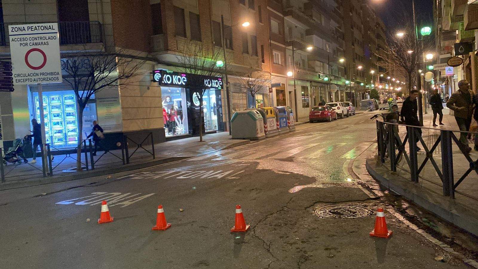 Accidente en la calle Zaragoza 