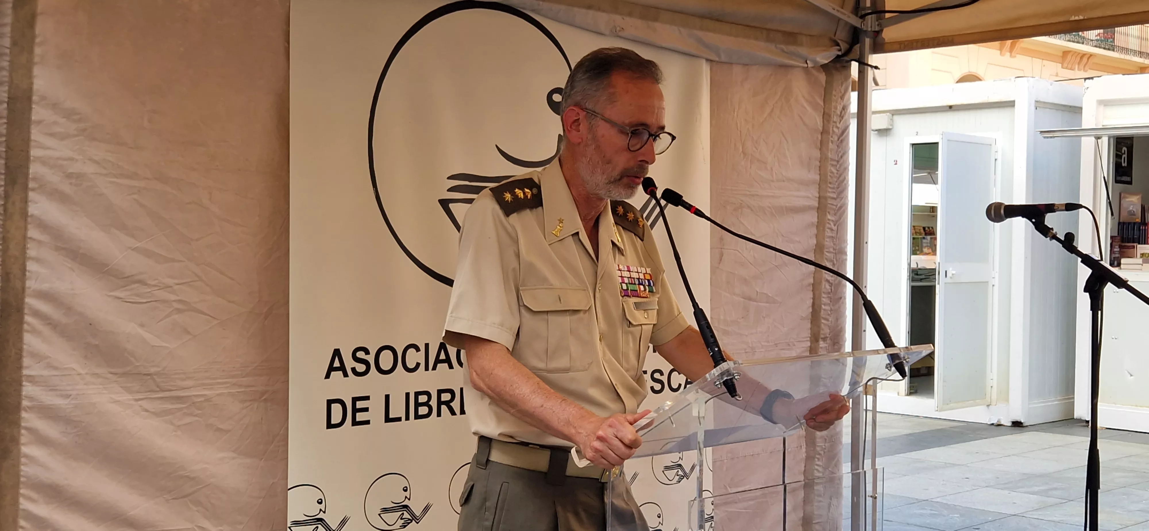 Rafael Matilla. Inauguración de la 41 Feria del Libro de Huesca. Foto Myriam Martínez