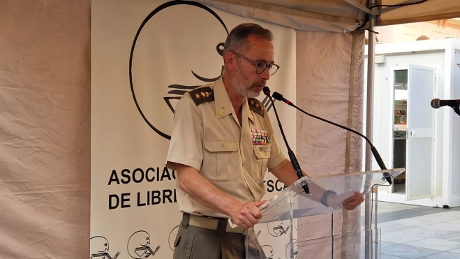 Rafael Matilla. Inauguración de la 41 Feria del Libro de Huesca. Foto Myriam Martínez