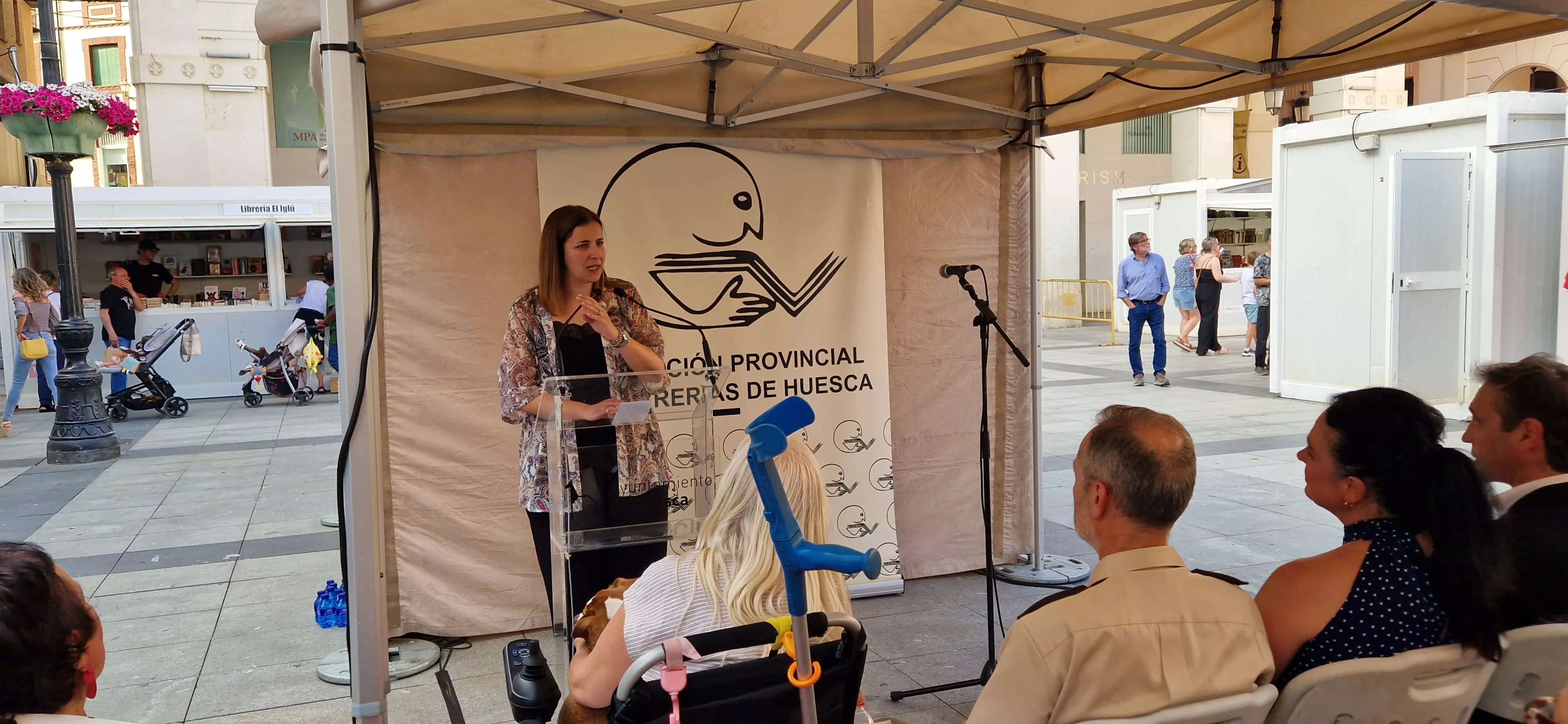 Mónica Soler.Inauguración de la 41 Feria del Libro de Huesca. Foto Myriam Martínez