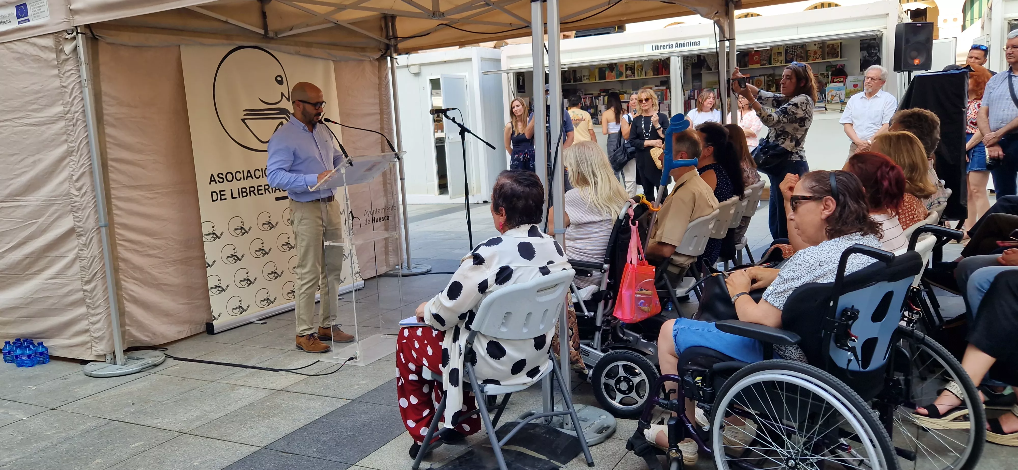 Fernando Arguis. Inauguración de la 41 Feria del Libro de Huesca. Foto Myriam Martínez