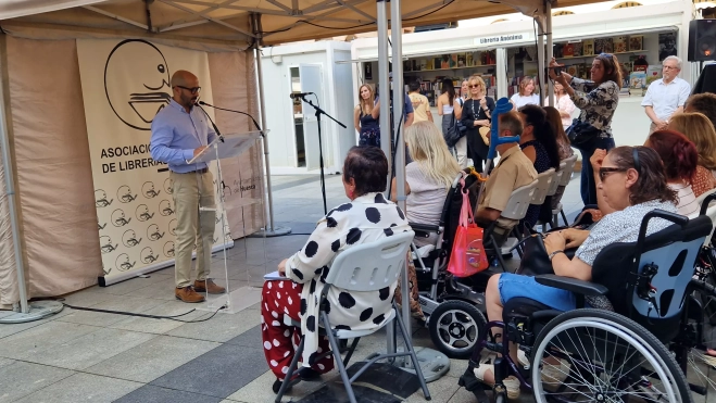 Fernando Arguis. Inauguración de la 41 Feria del Libro de Huesca. Foto Myriam Martínez
