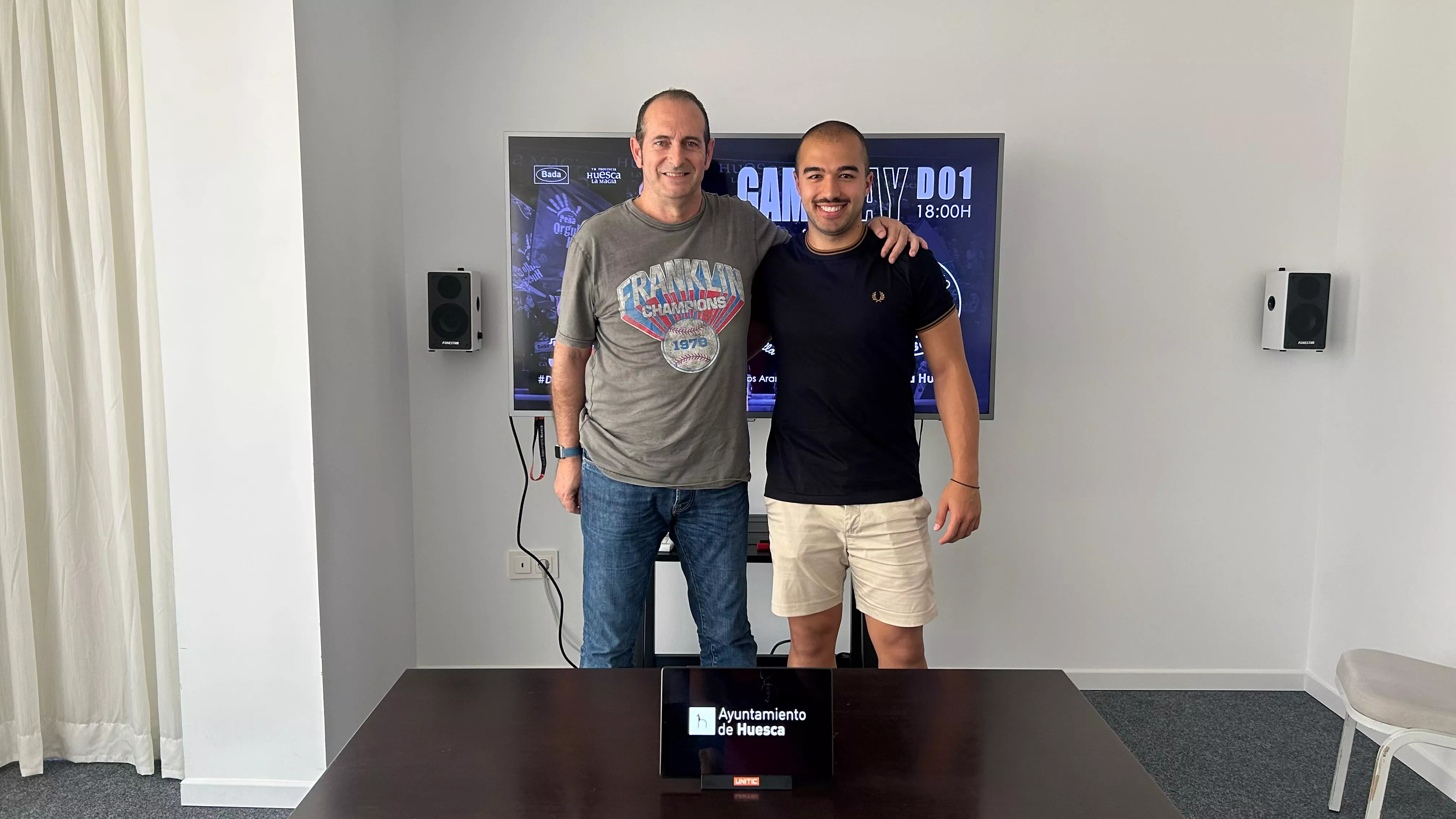 José Francisco Nolasco y Rafael Paulo Soares en la previa del Villa de Aranda Bada Huesa