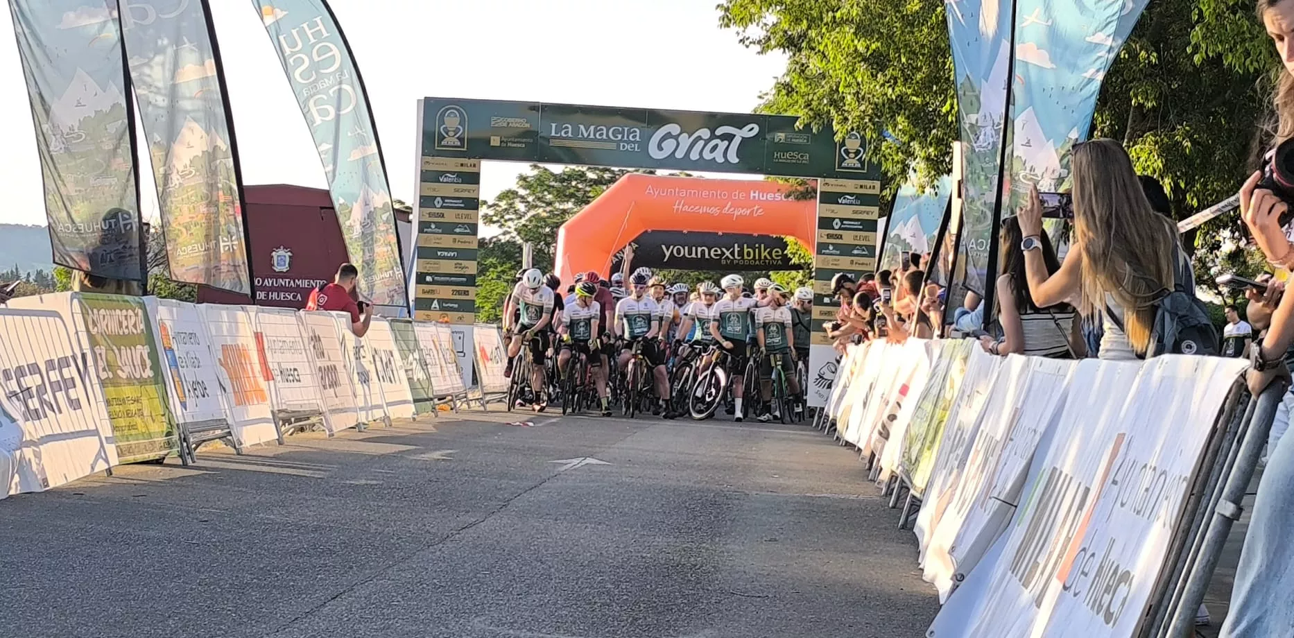 Carrera ciclista del Grial. Foto Joaquín Santafé