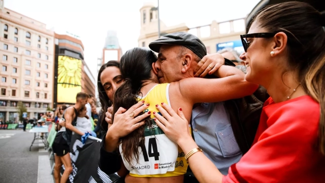 Felicidad en la meta Felicidad en la meta