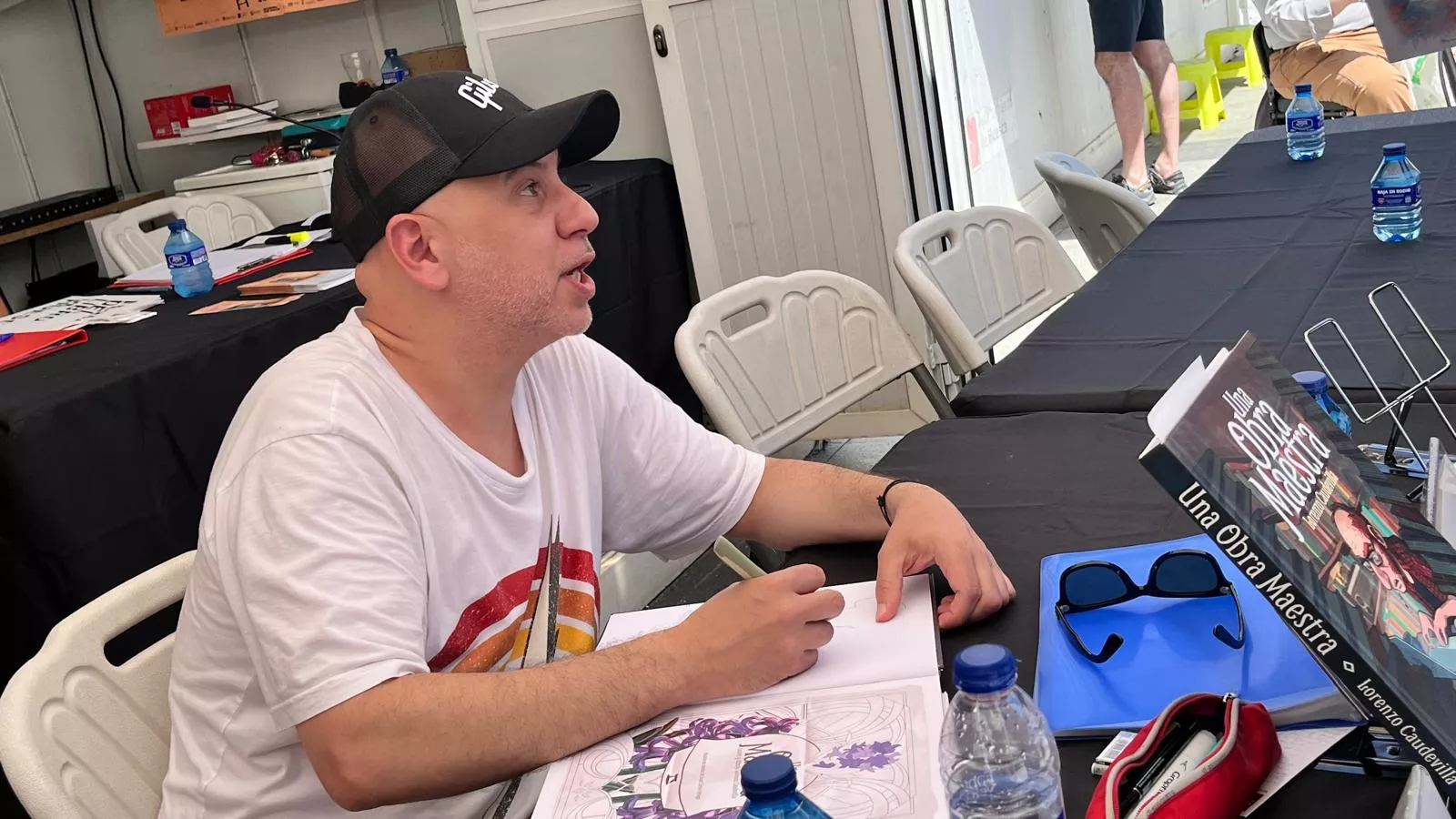 Jornada de sábado en la Feria del Libro de Huesca. Foto Mercedes Manterola