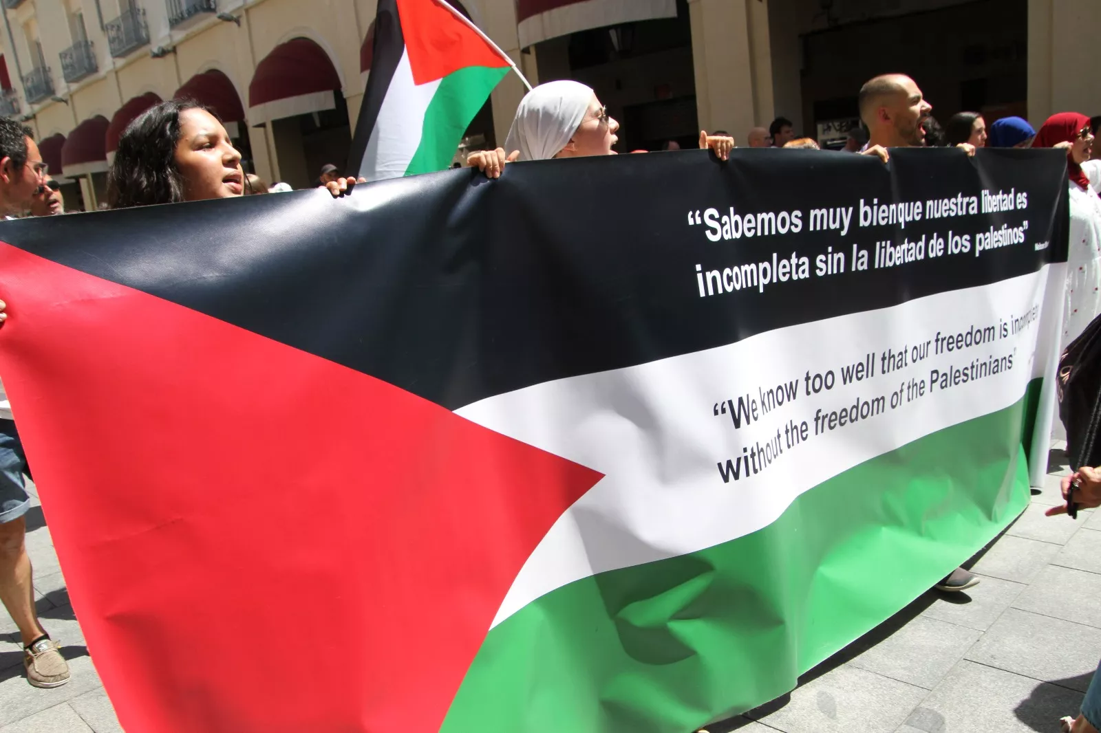  Manifestación convocada por 'Huesca con Palestina'. Foto Carlos Neofato