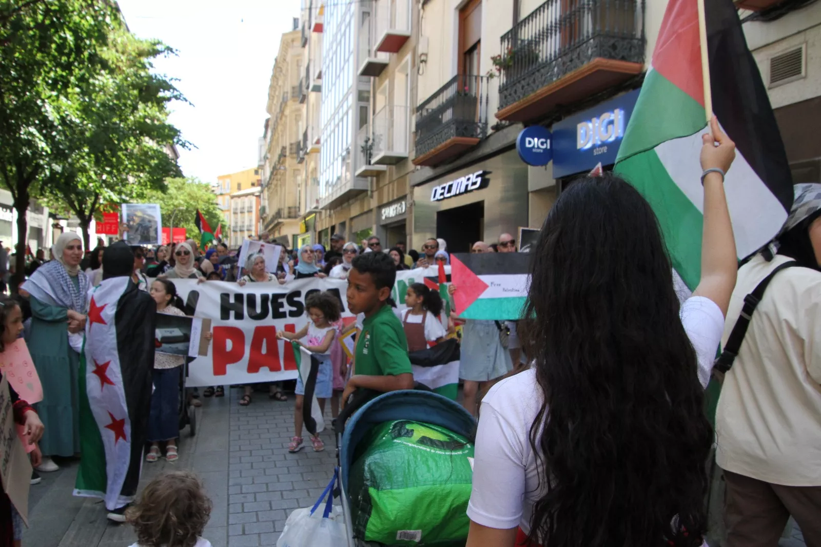  Manifestación convocada por 'Huesca con Palestina'. Foto Carlos Neofato
