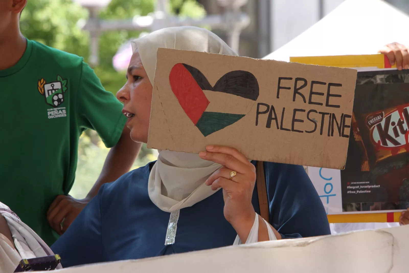  Imagen de archivo de una manifestación de apoyo a Palestina en Huesca. Foto Carlos Neofato