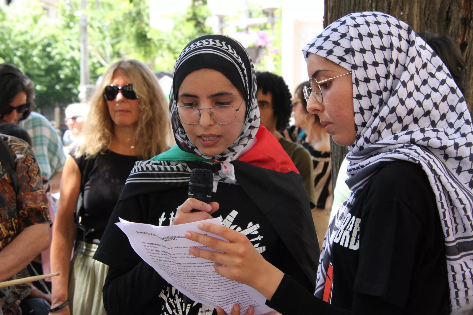  Manifestación convocada por 'Huesca con Palestina'. Foto Carlos Neofato