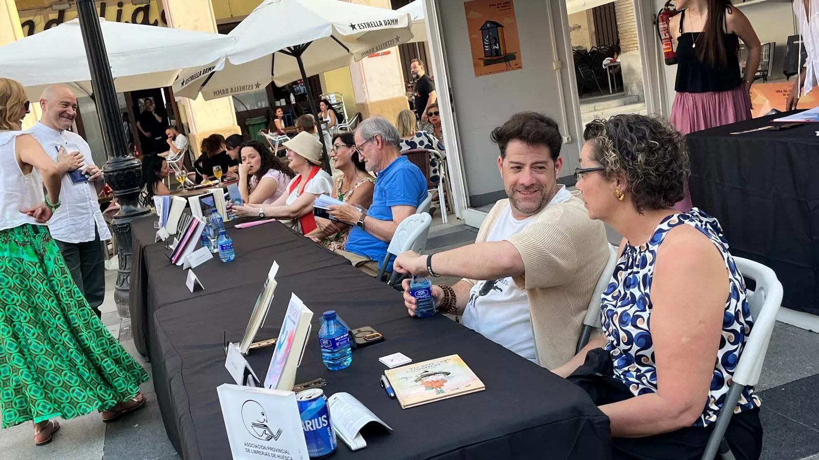 Jornada de sábado en la Feria del Libro de Huesca. Foto Mercedes Manterola