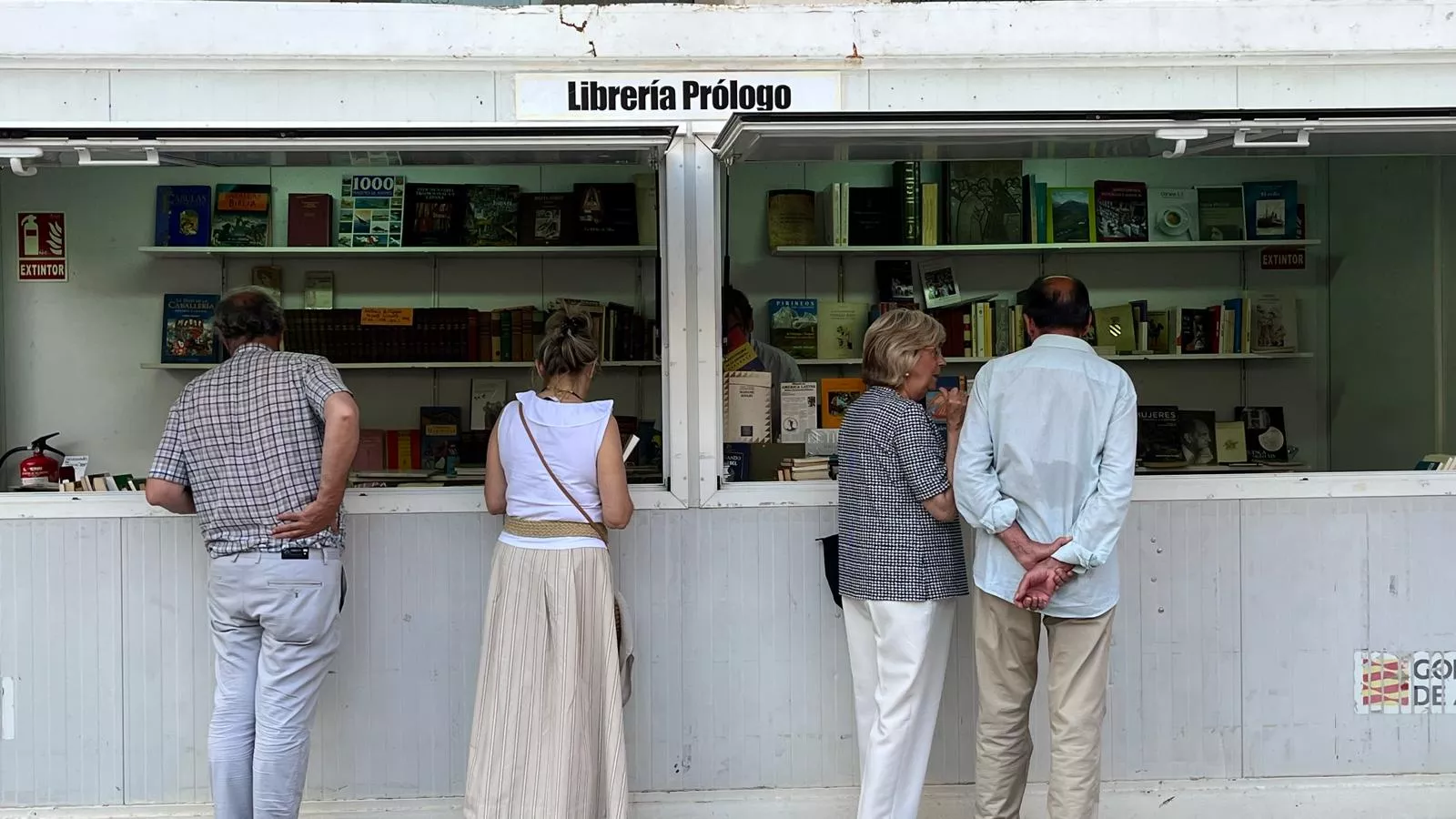 Jornada de sábado en la Feria del Libro de Huesca. Foto Mercedes Manterola