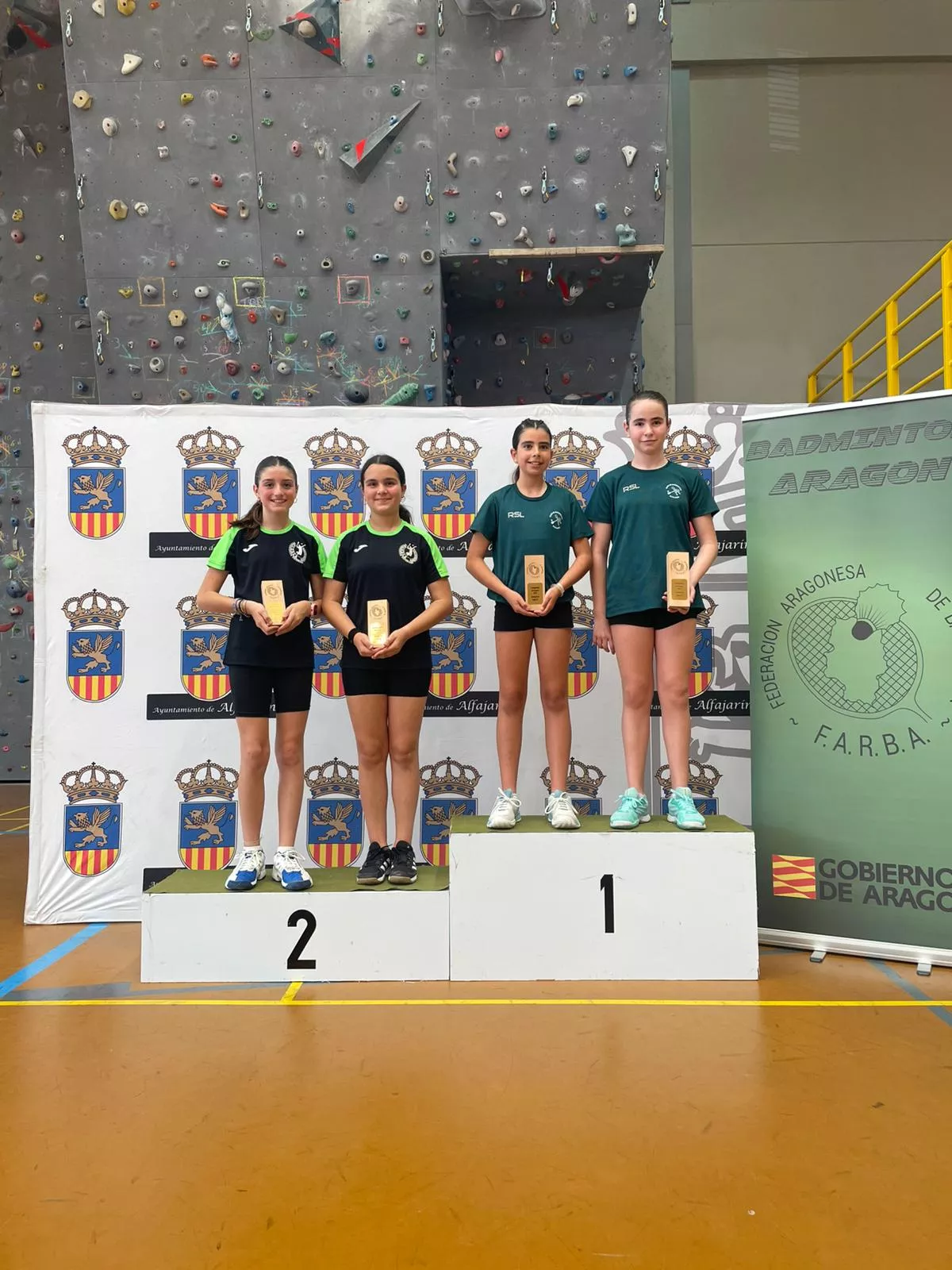 Vega Morer y Alba Cejalvo, subcampeonas de Aragón DF 15