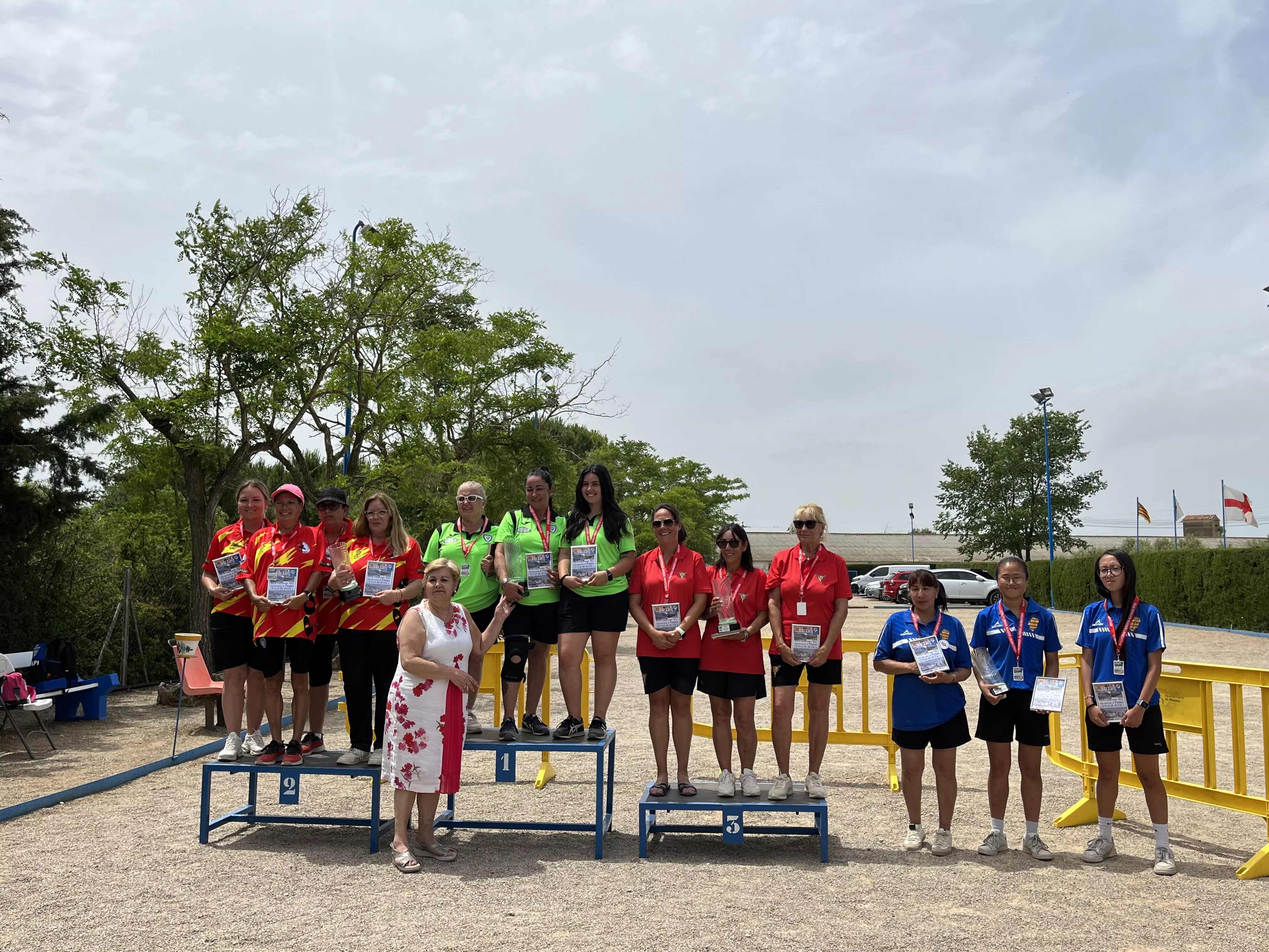 Pódium femenino Ciudad de Huesca. Foto: Adri Mora