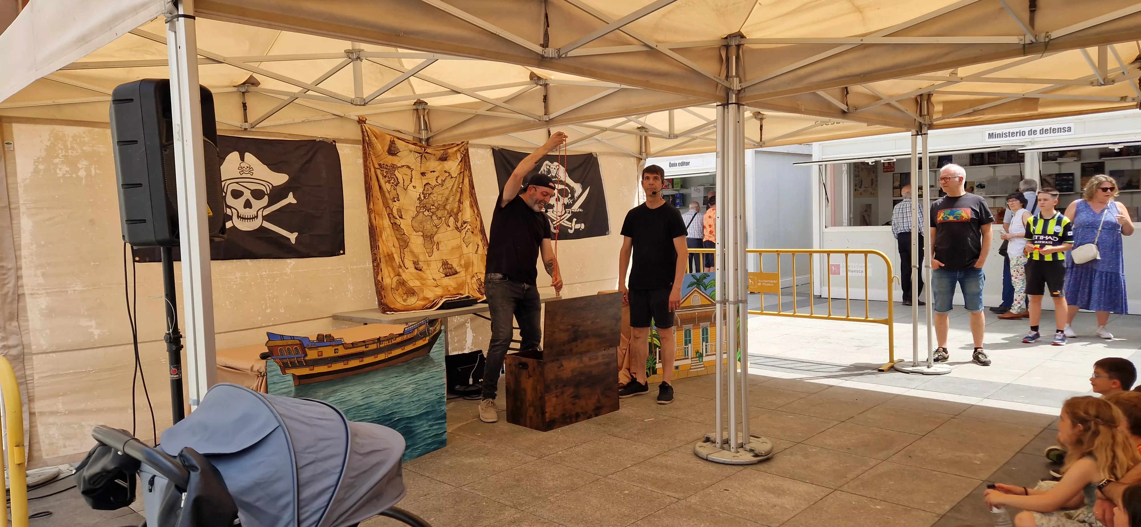 “El último abordaje de Morgan el invencible”, con Roberto Malo y Daniel Tejero. Foto Myriam Martínez