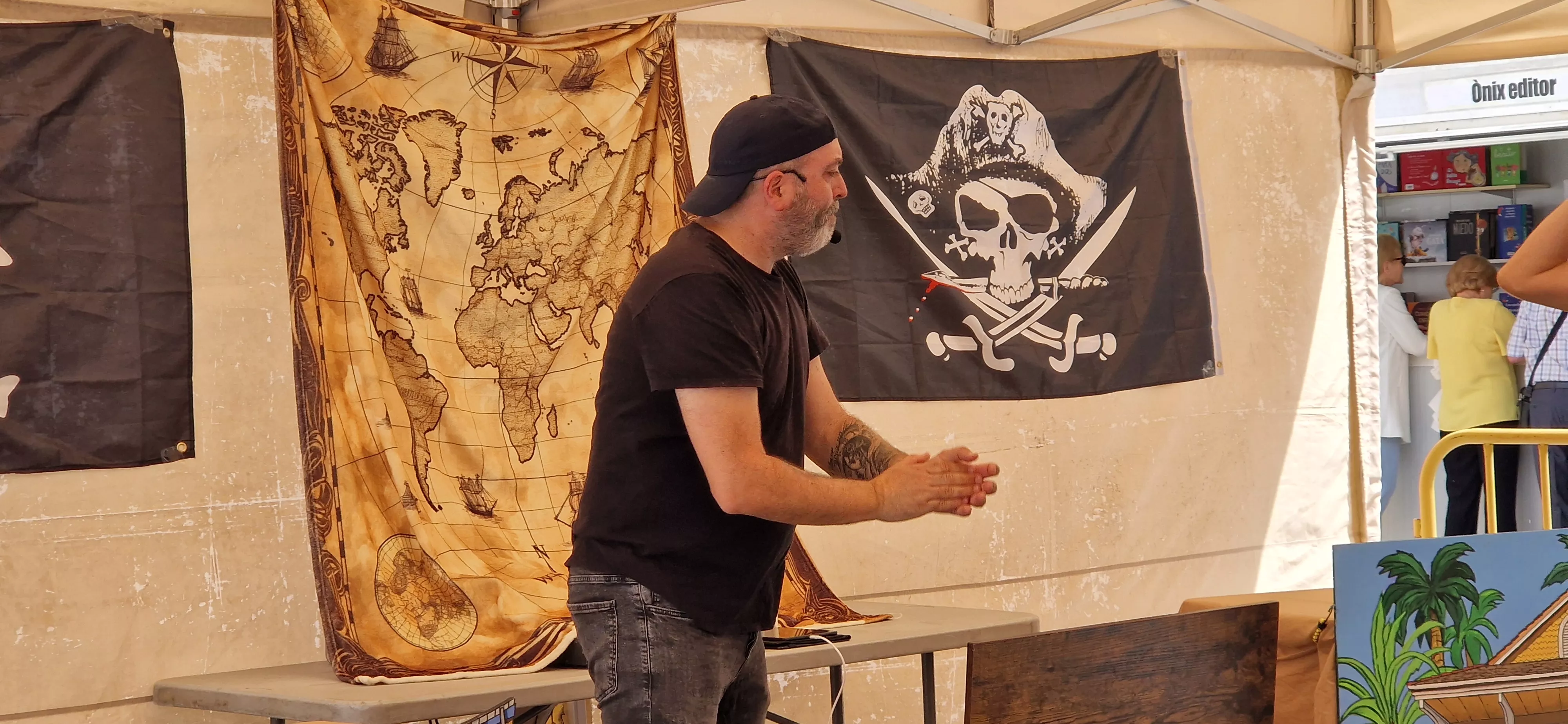 “El último abordaje de Morgan el invencible”, con Roberto Malo y Daniel Tejero. Foto Myriam Martínez