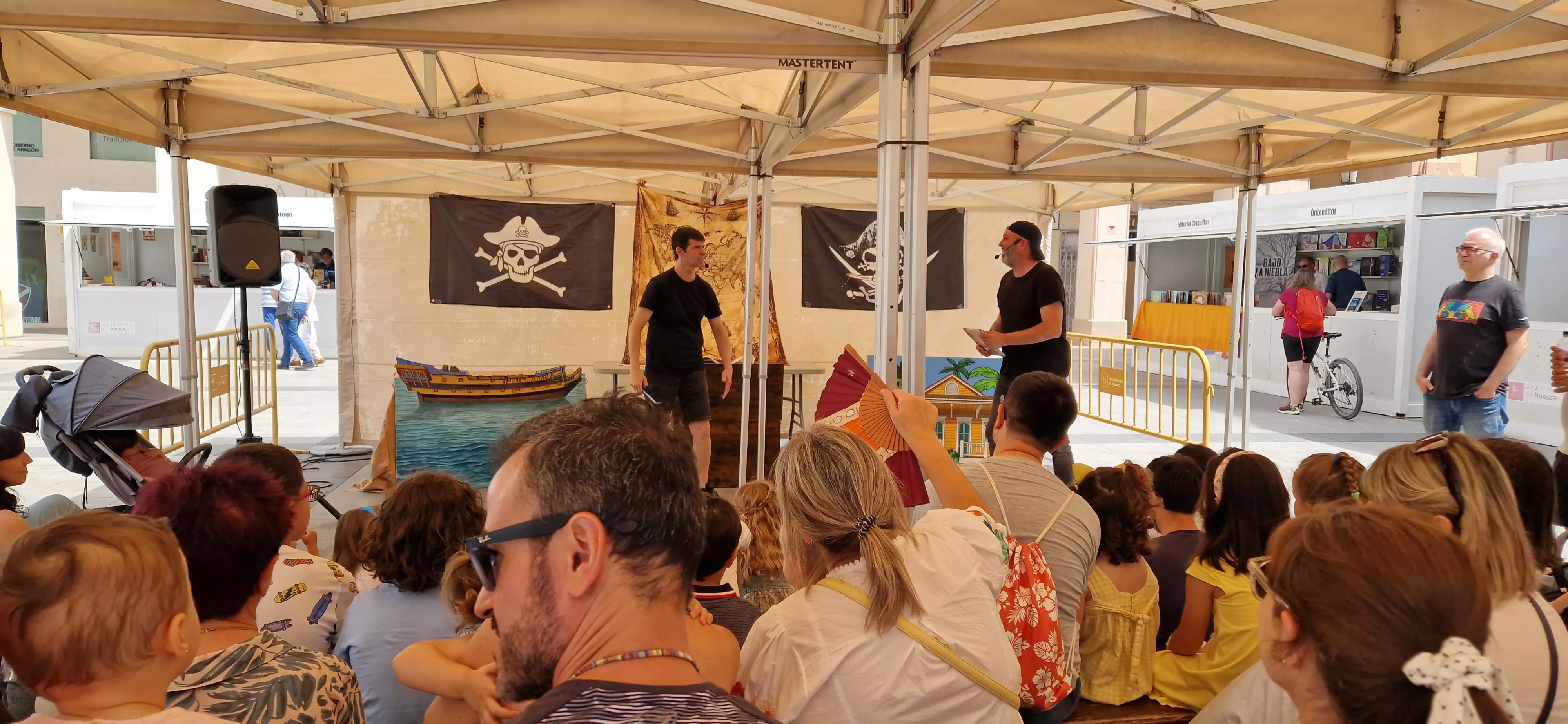 “El último abordaje de Morgan el invencible”, con Roberto Malo y Daniel Tejero. Foto Myriam Martínez