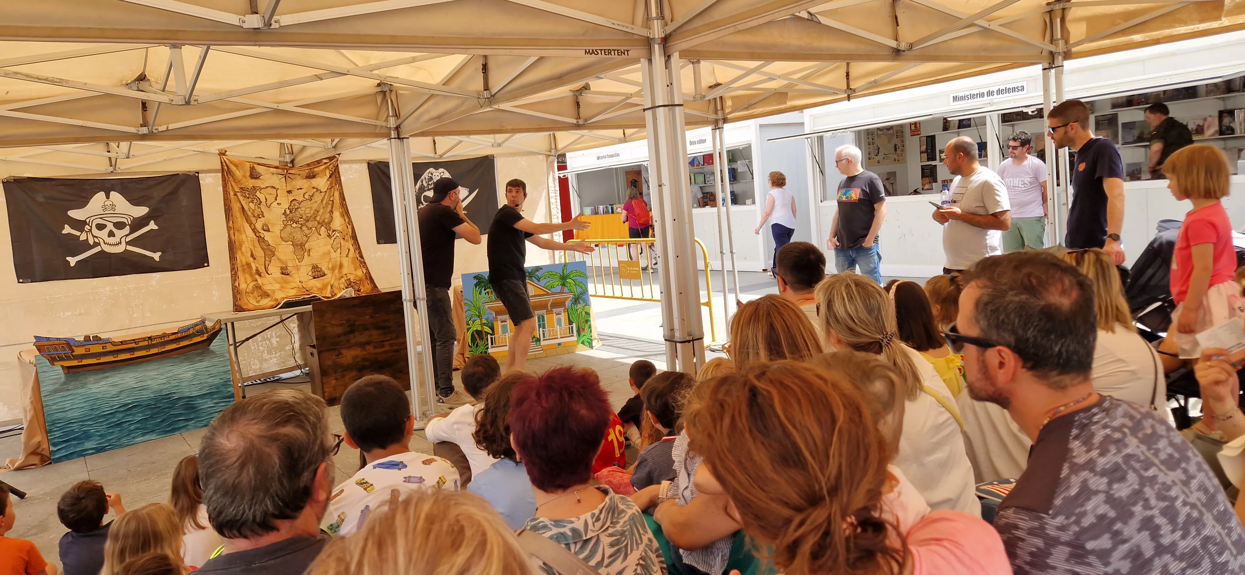 “El último abordaje de Morgan el invencible”, con Roberto Malo y Daniel Tejero. Foto Myriam Martínez