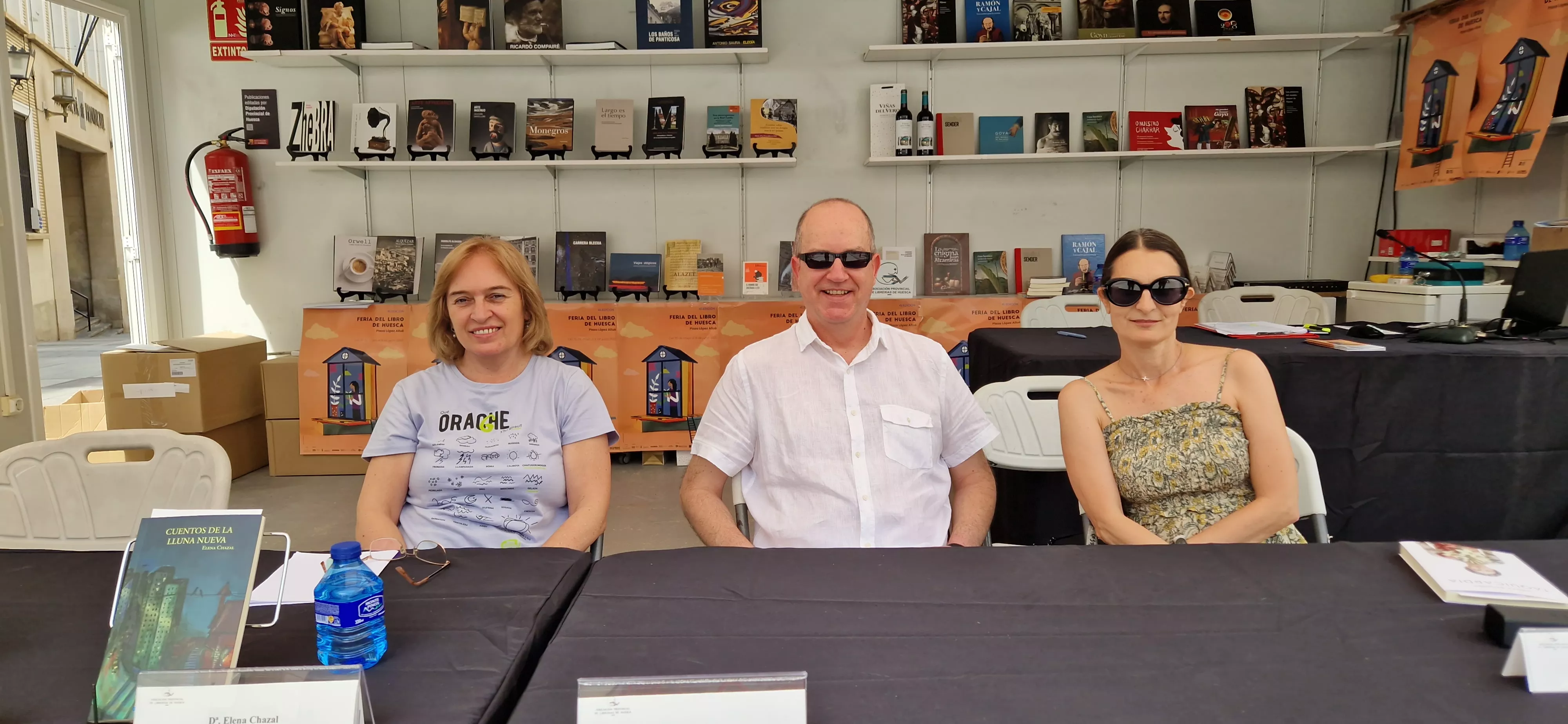 Elena Chazal, Juan Carlos Marco y Teresa Álvarez. Foto Myriam Martínez