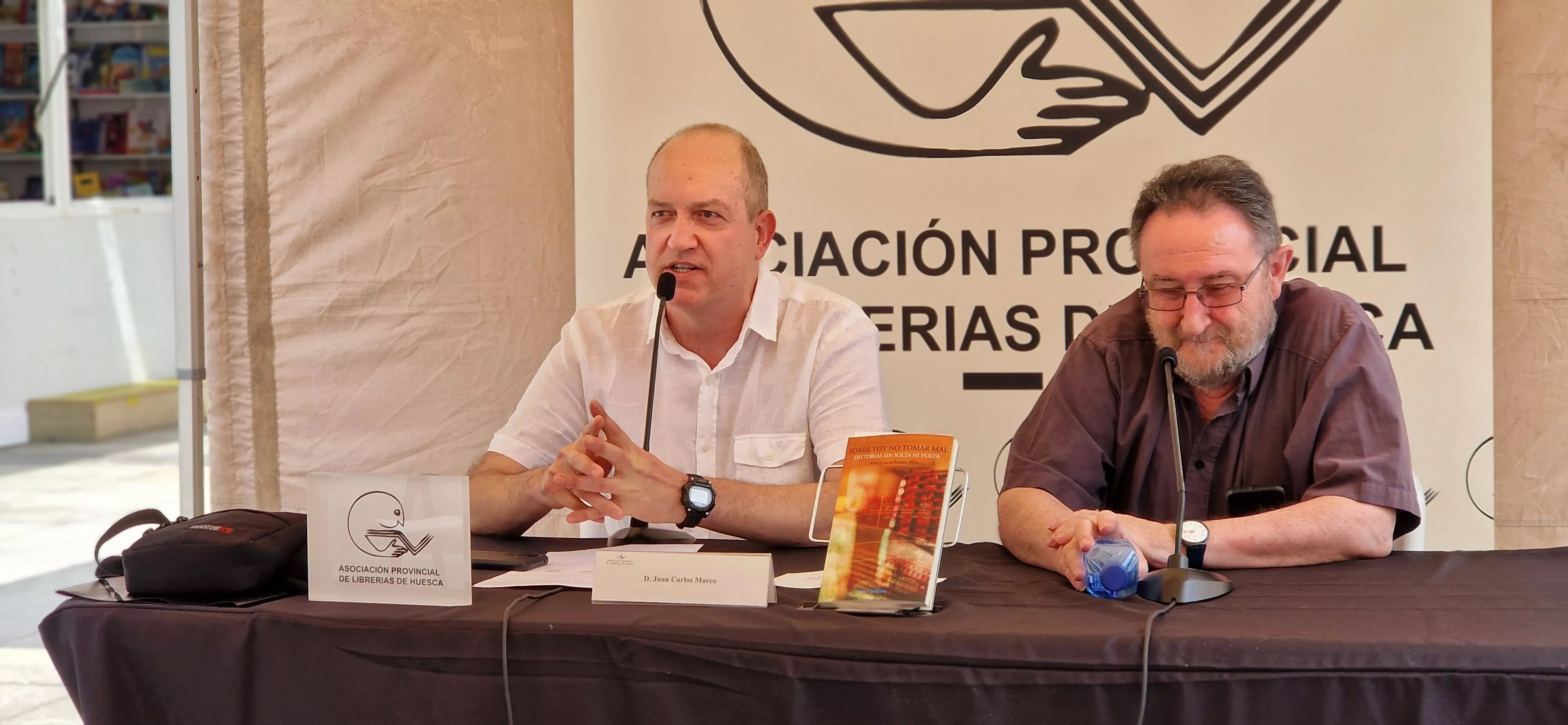 Juan Carlos Marco y Chusé Aragüés. Foto Myriam Martínez