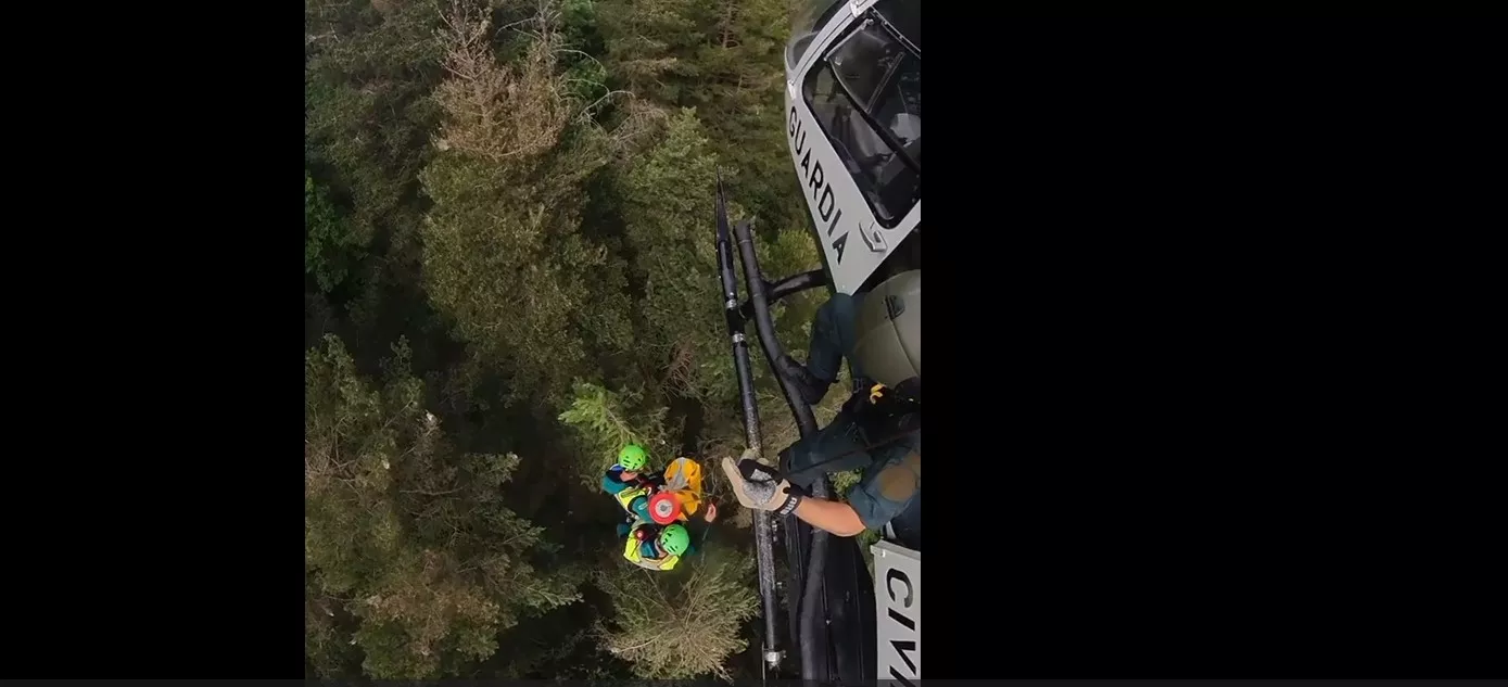 Rescate del barranquista de la Ribagorza fallecido.