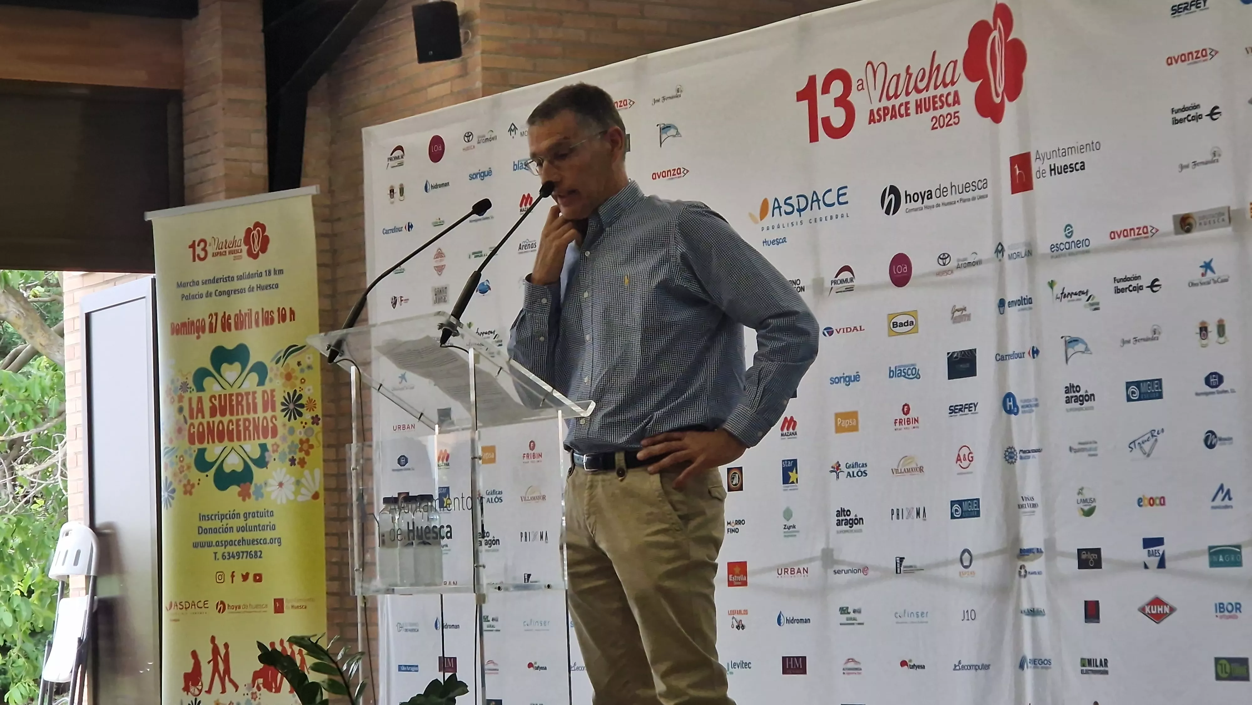 Anselmo Lalueza, presidente de Aspace Huesca. Foto Myriam Martínez