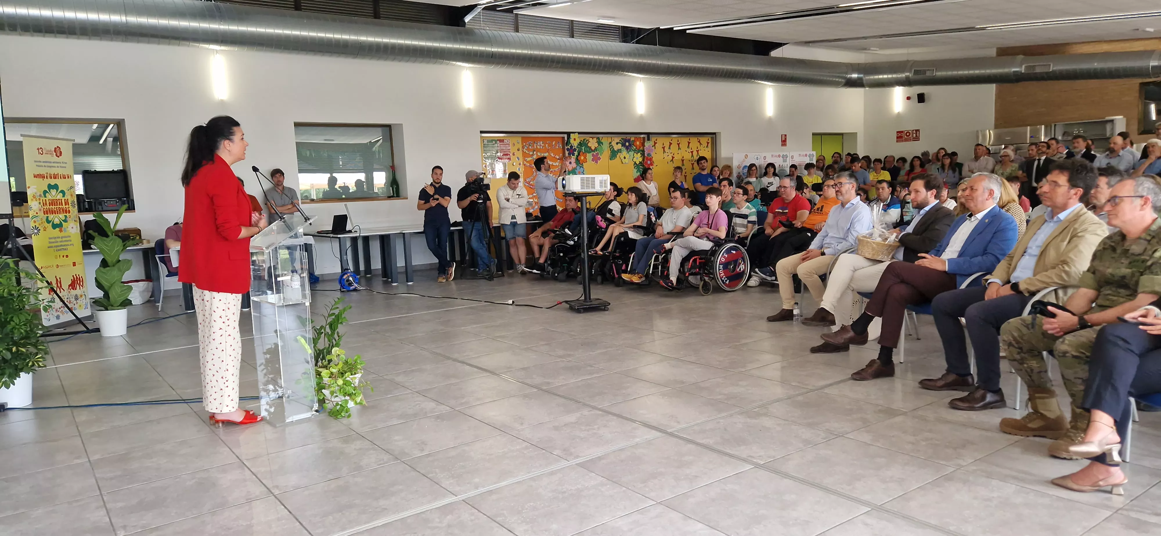 Lorena Orduna. Almuerzo de agradecimiento por la 13º Marcha Aspace Huesca. Foto Myriam Martínez 