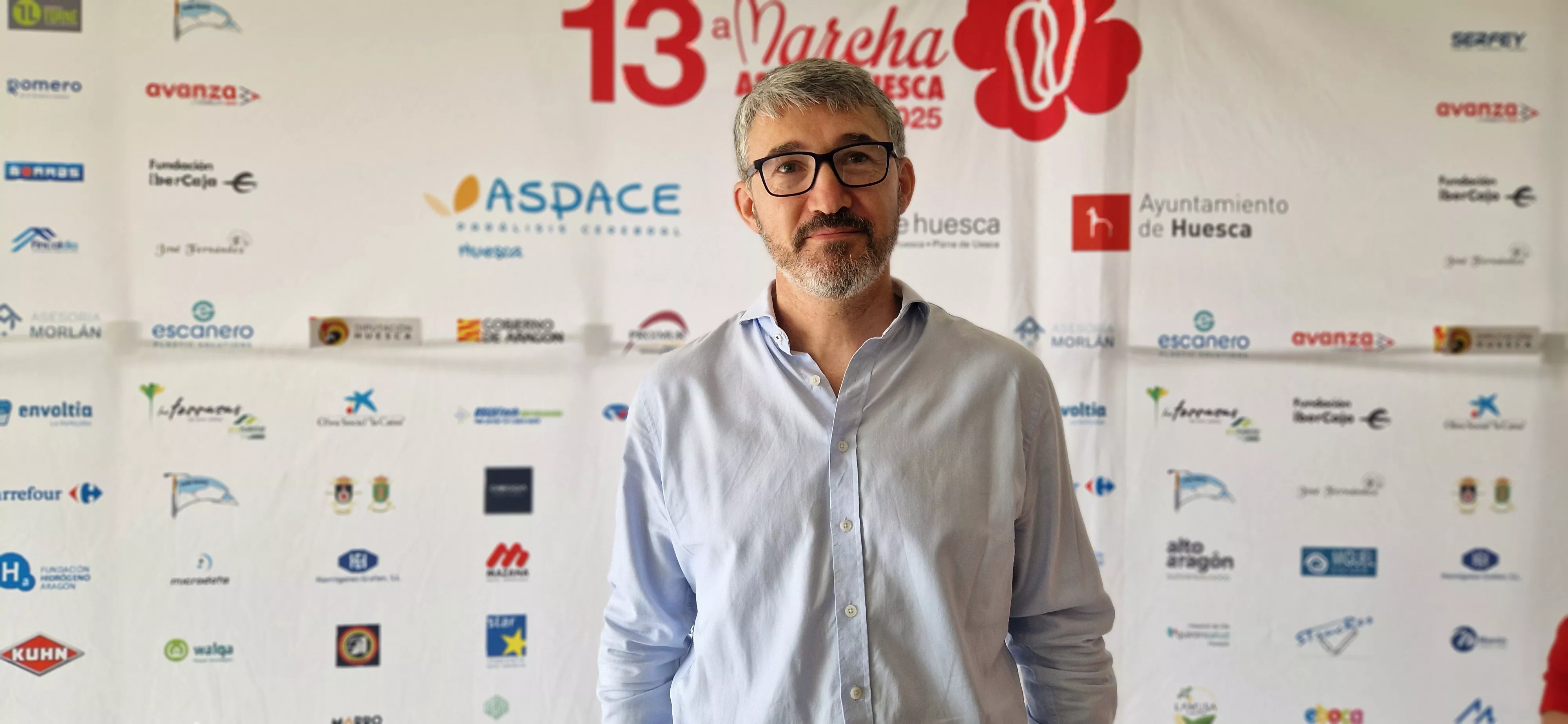 Anselmo Lalueza, presidente de Aspace Huesca. Foto Myriam Martínez  q