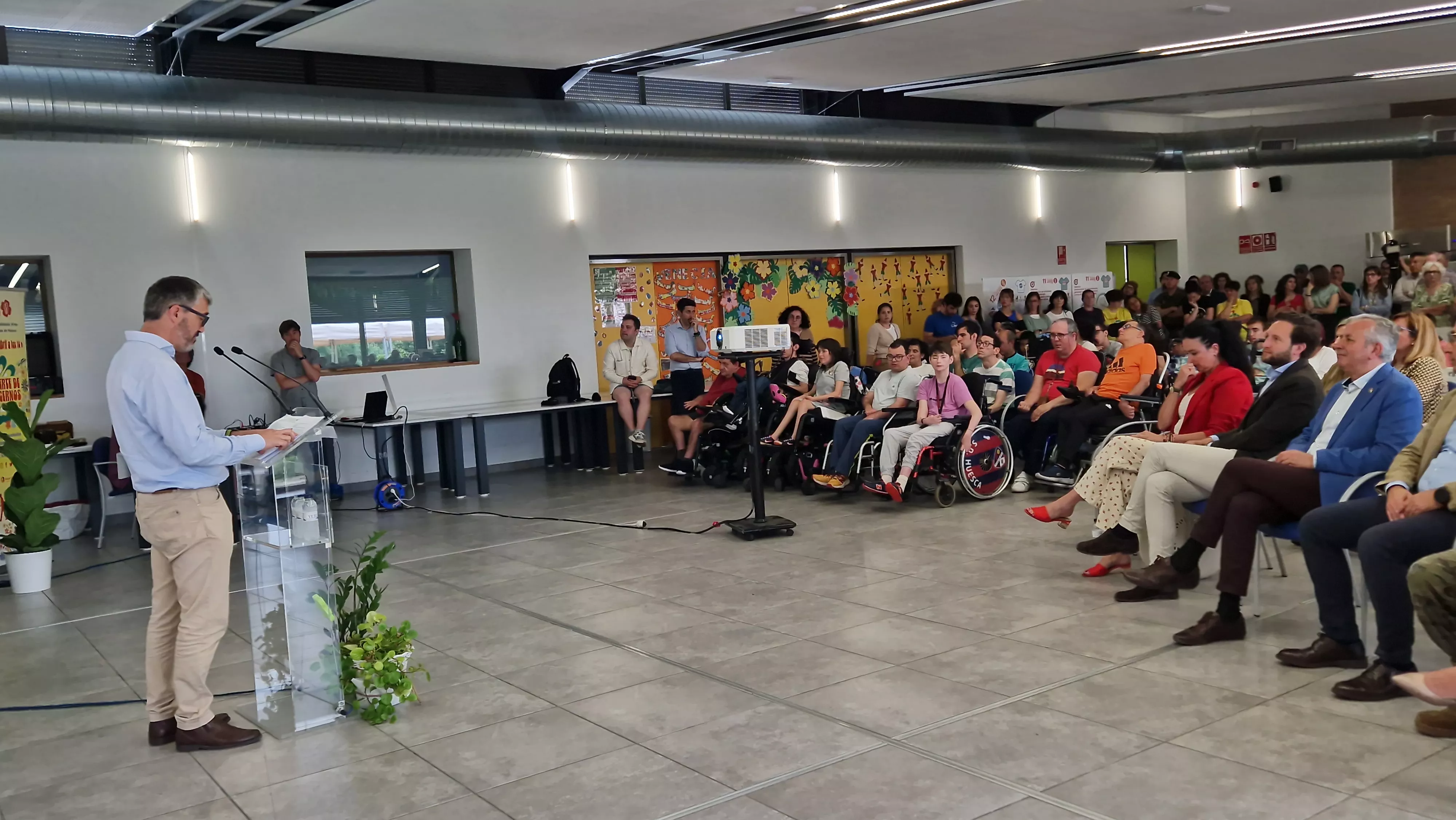 Anselmo Lalueza, presidente de Aspace Huesca. Foto Myriam Martínez