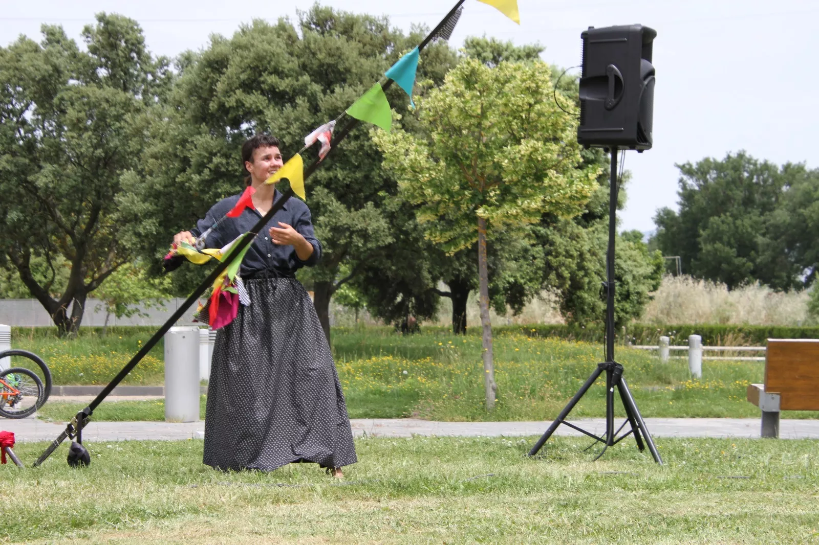 Mala Brigo en el CDAN con el programa Redoladas. Foto Carlos Neofato