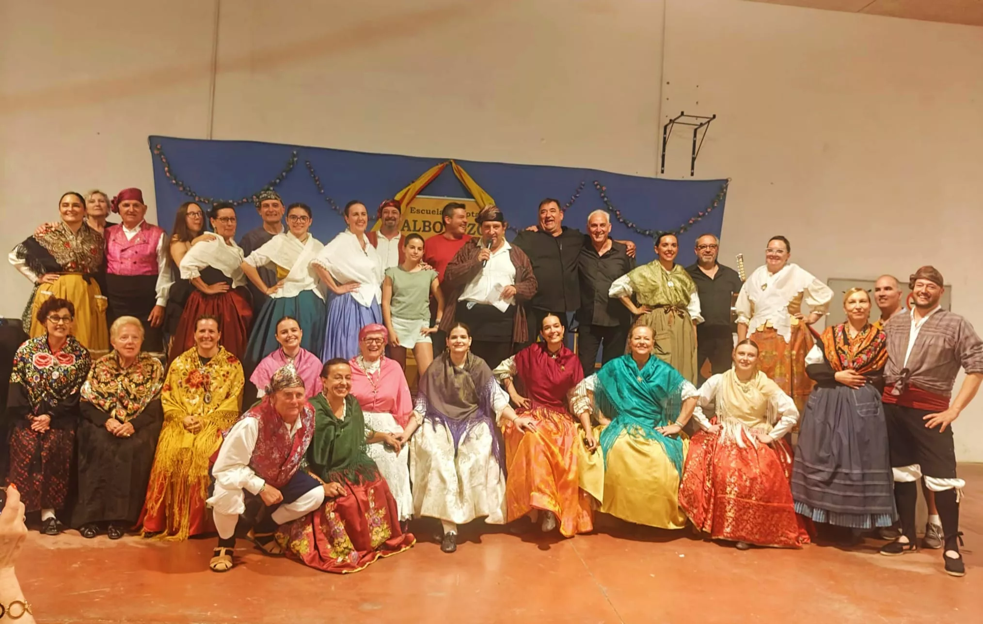 Miembros de la Escuela Alborozo que participaron en el festival.