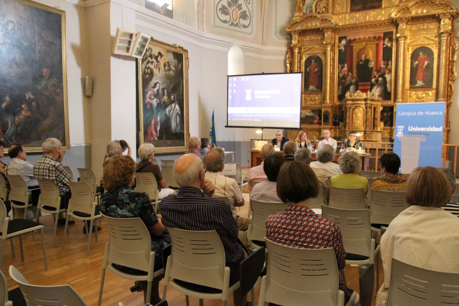 Clausura del curso académico de la Universidad de la Experiencia de Huesca. Foto Carlos Neofato