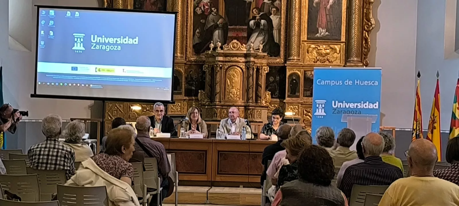 Clausura del curso académico de la Universidad de la Experiencia de Huesca. Foto Joaquín Santafé